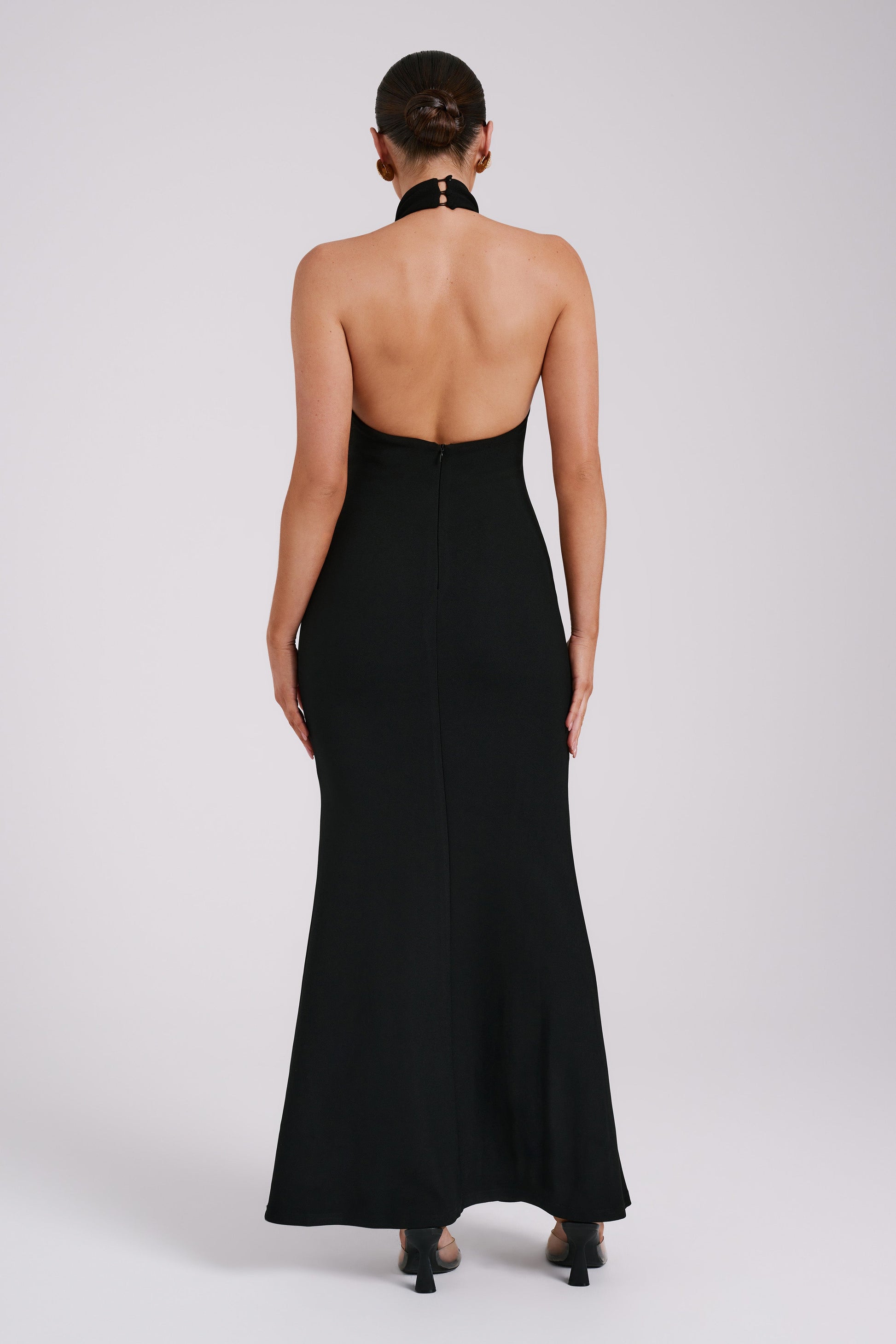 Genesis High Neck Maxi Dress - Black #2