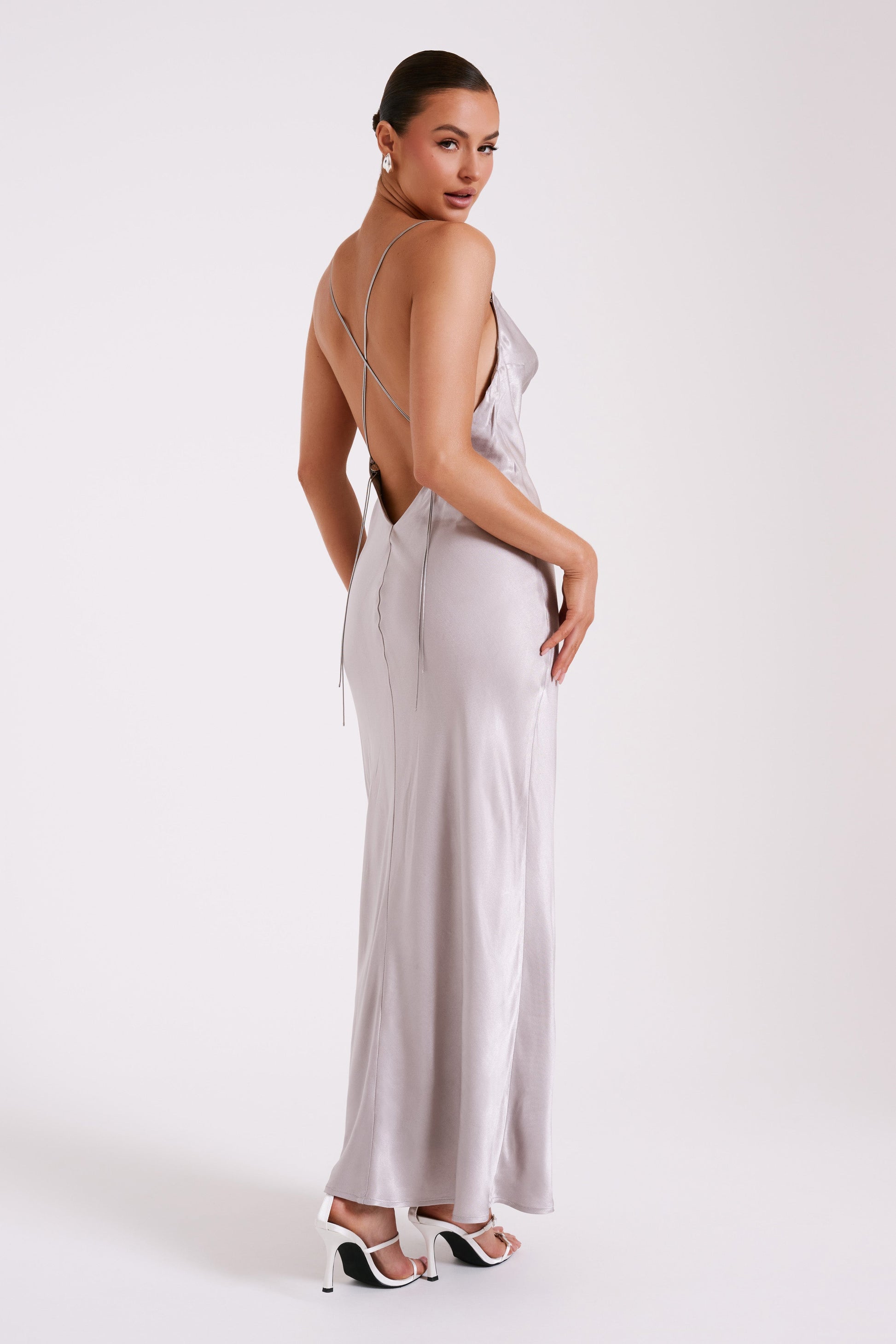 Kalani Chain Maxi Dress - Silver #10
