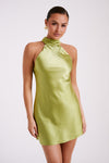 Claire A Line Mini Dress - Green
