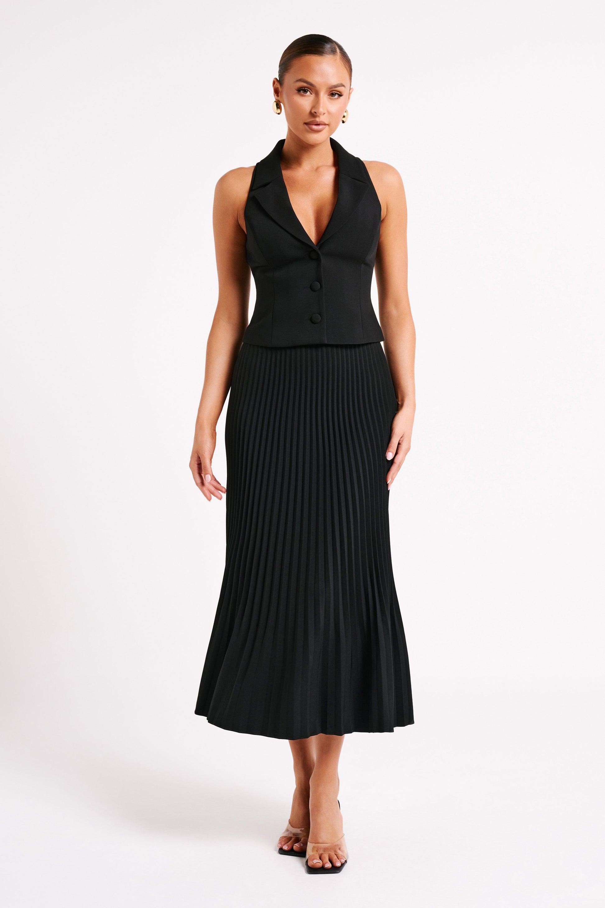 Mura Suiting Vest - Black #10