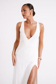 Araminta Knit Maxi Dress - White