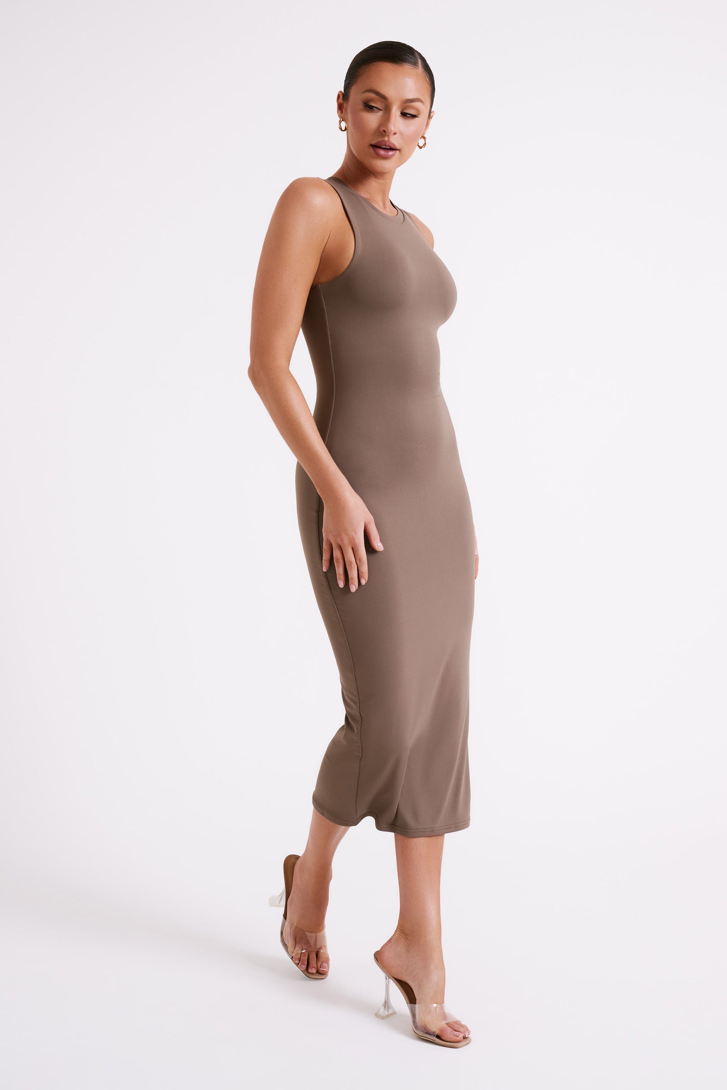 Jill Sleeveless Tank Midi Dress - Coco