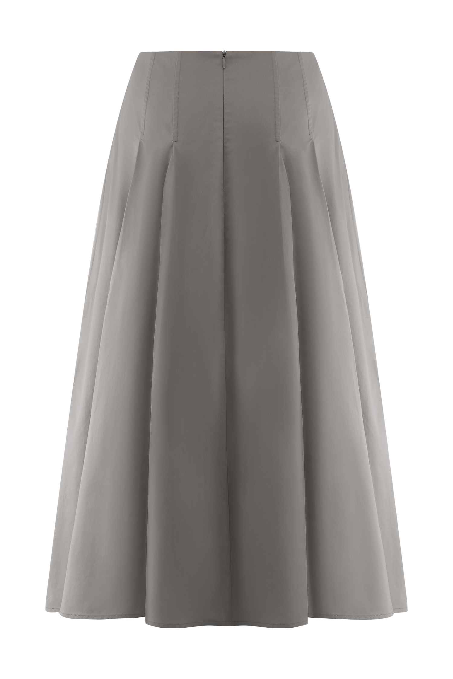 Mae A-Line Midi Skirt - Pebble Brown #8