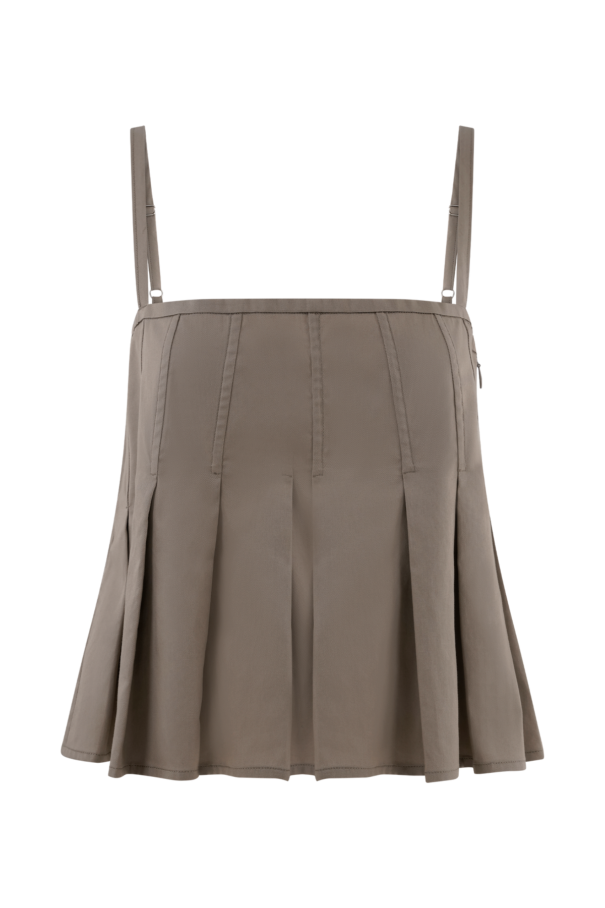 Mae Cotton Top - Pebble Brown