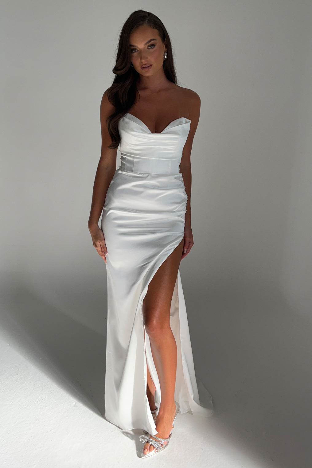 Marilyn Corset Gown - White #8