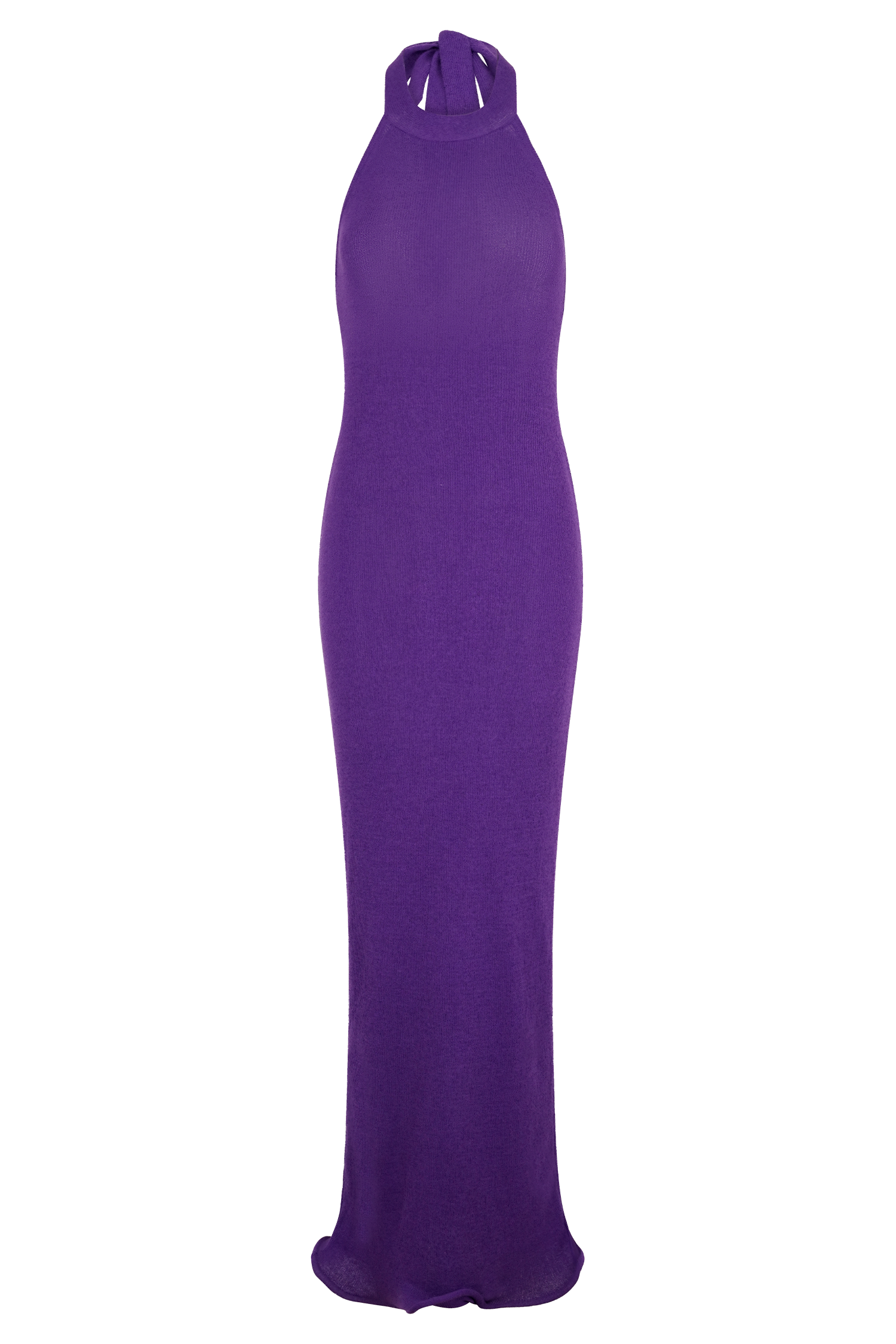 Melodie Halter Knit Maxi Dress - Purple #8
