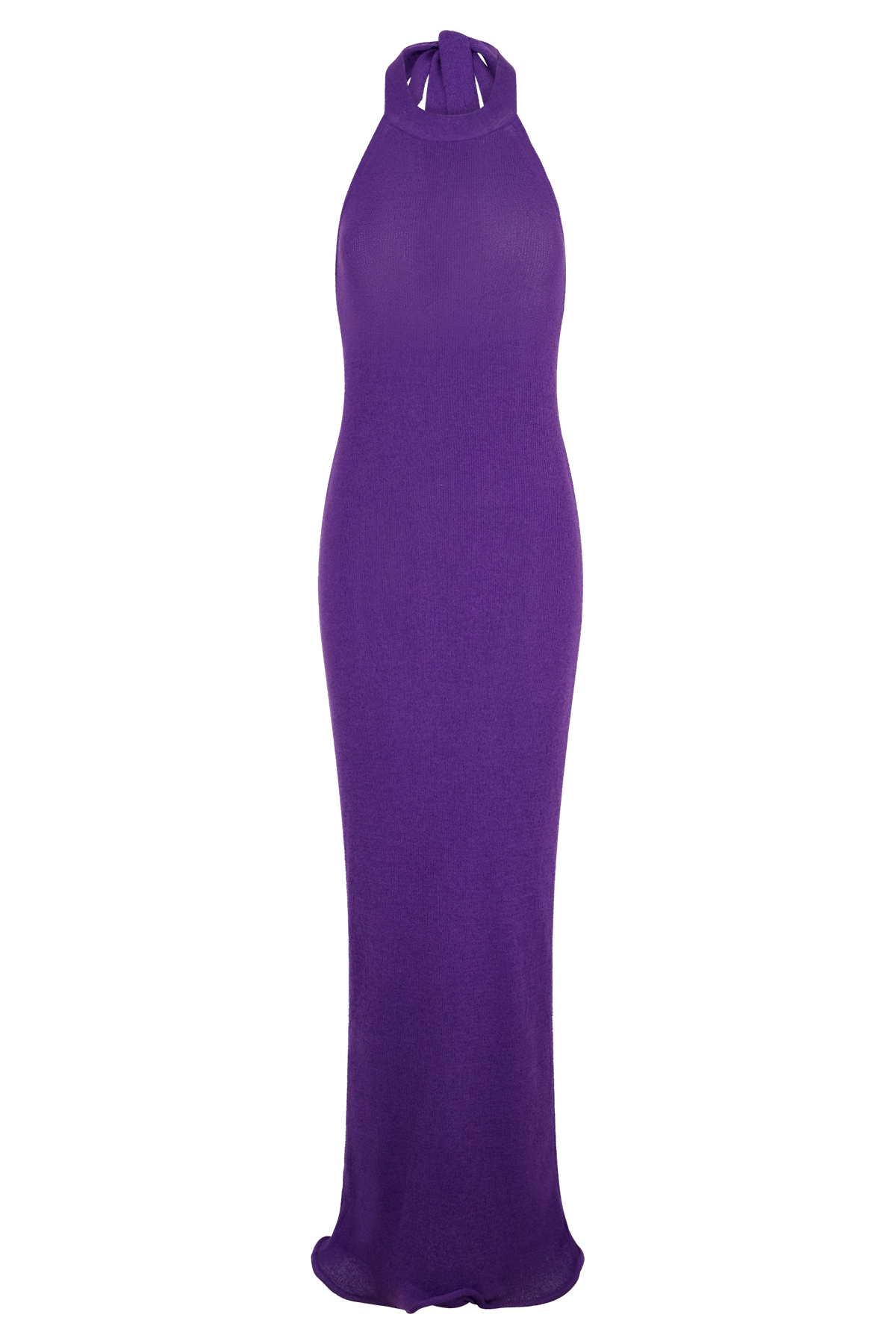 Melodie Halter Knit Maxi Dress - Purple #8