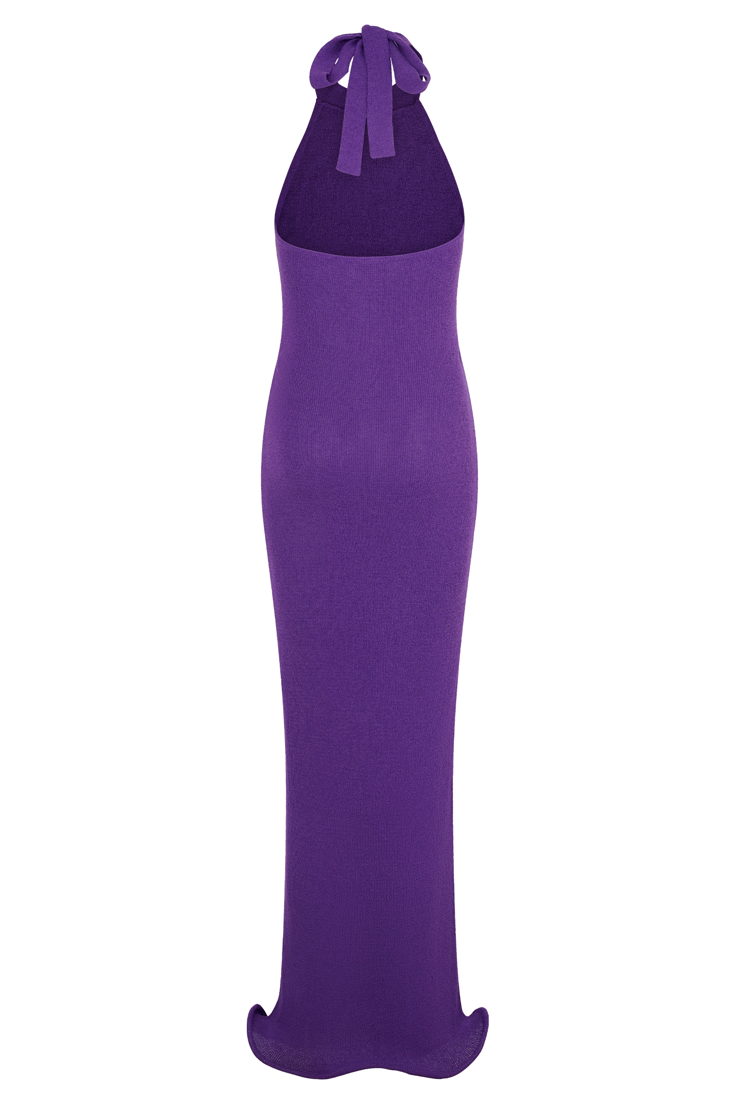 Melodie Halter Knit Maxi Dress - Purple #7