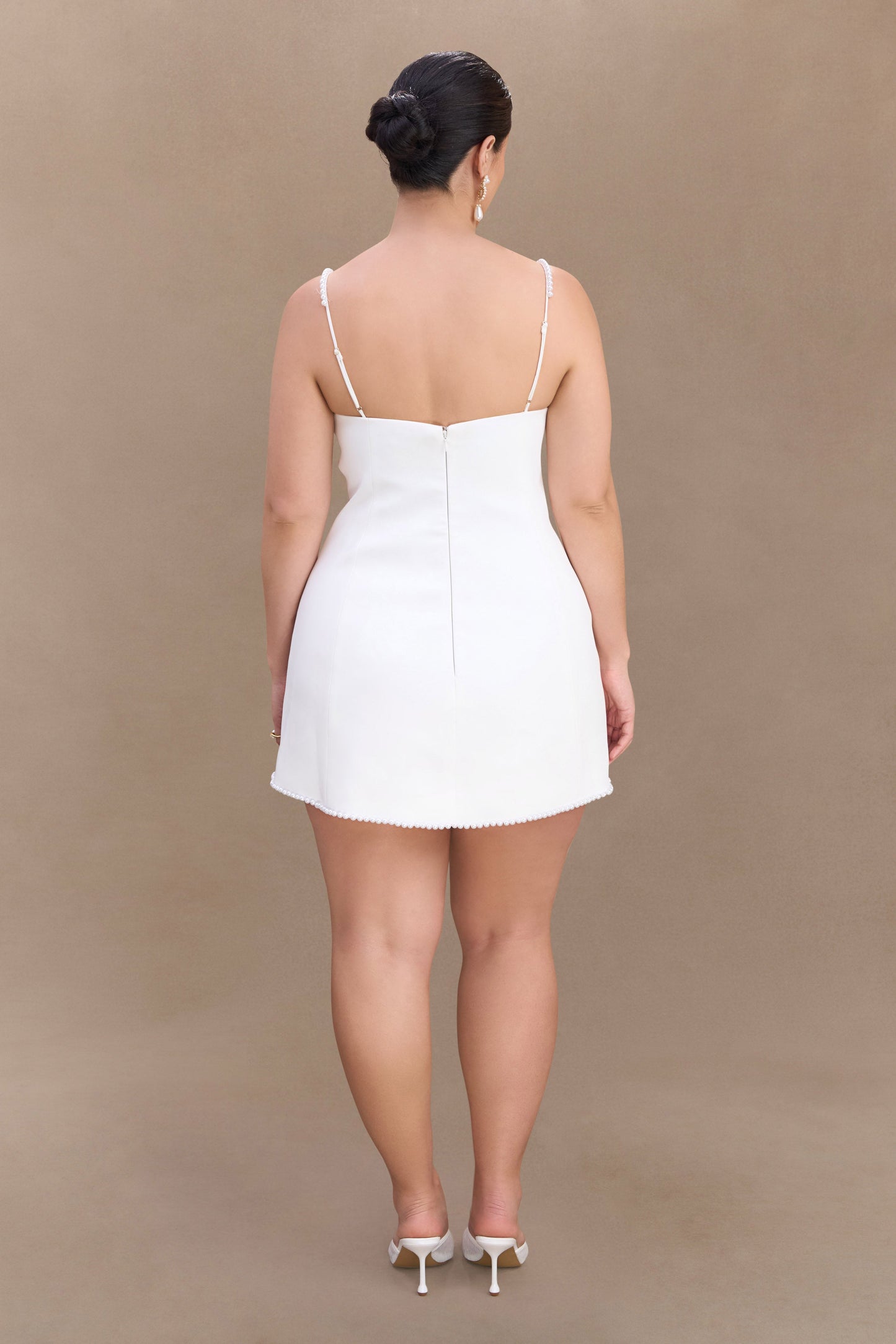 Liliane Suiting Mini Dress - Ivory