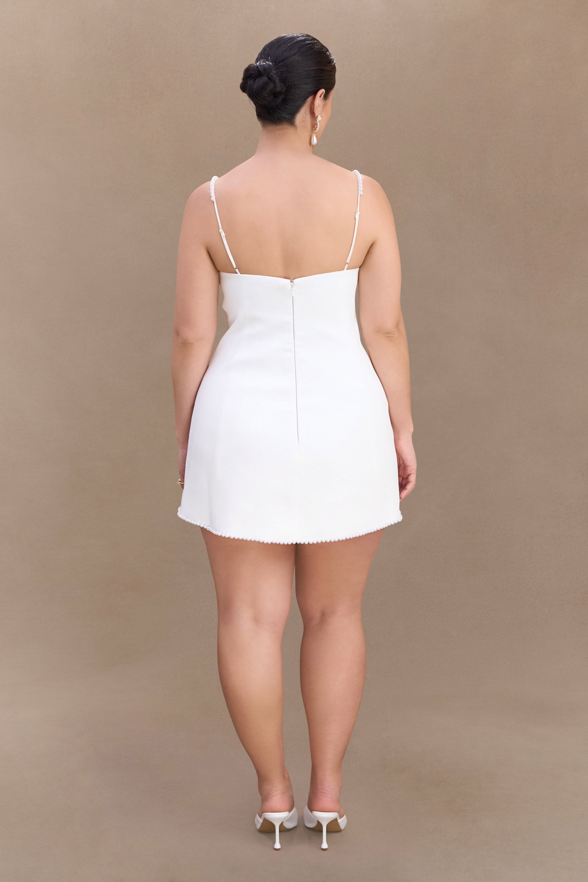 Liliane Suiting Mini Dress - Ivory #7