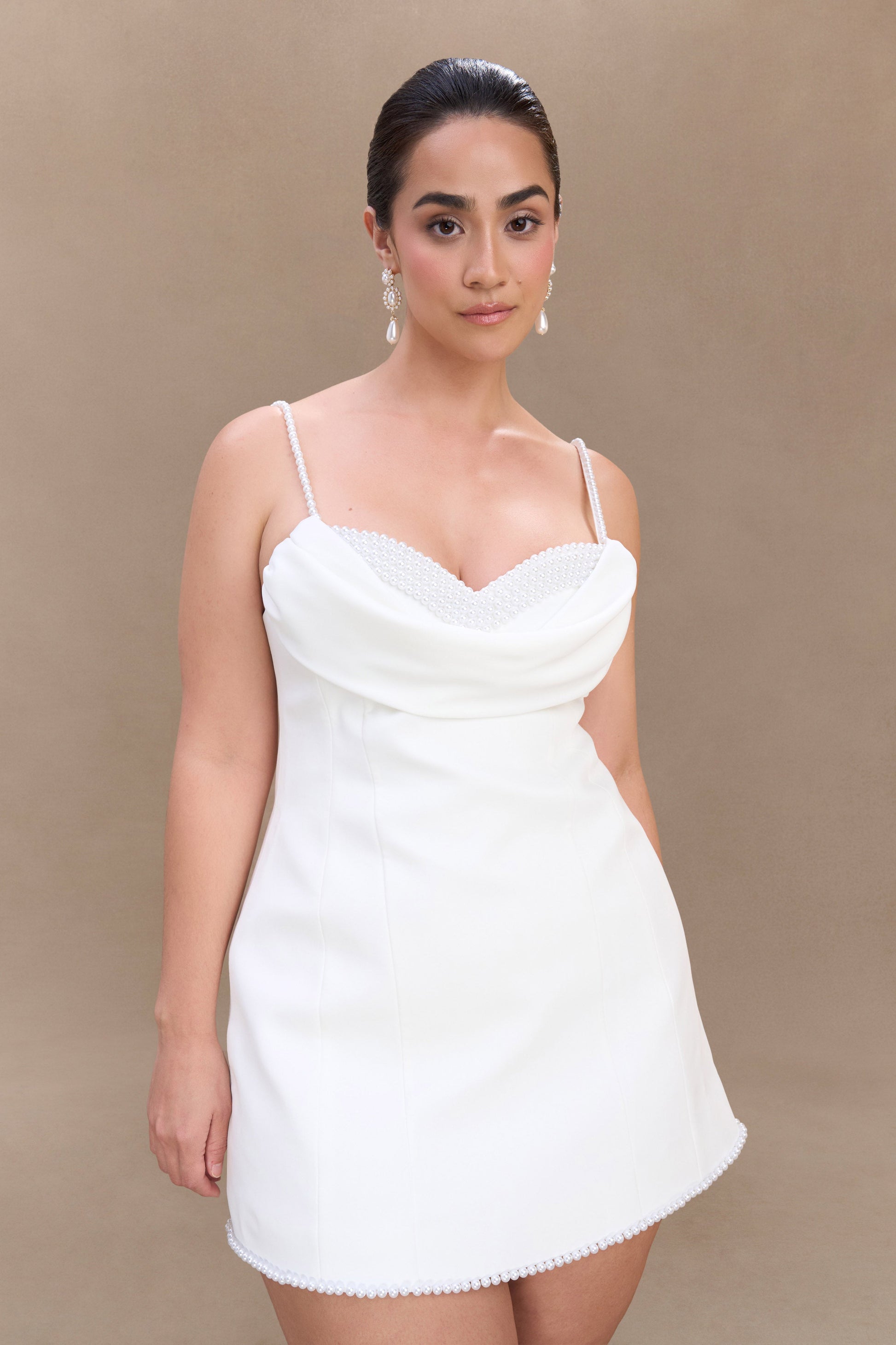 Liliane Suiting Mini Dress - Ivory #8