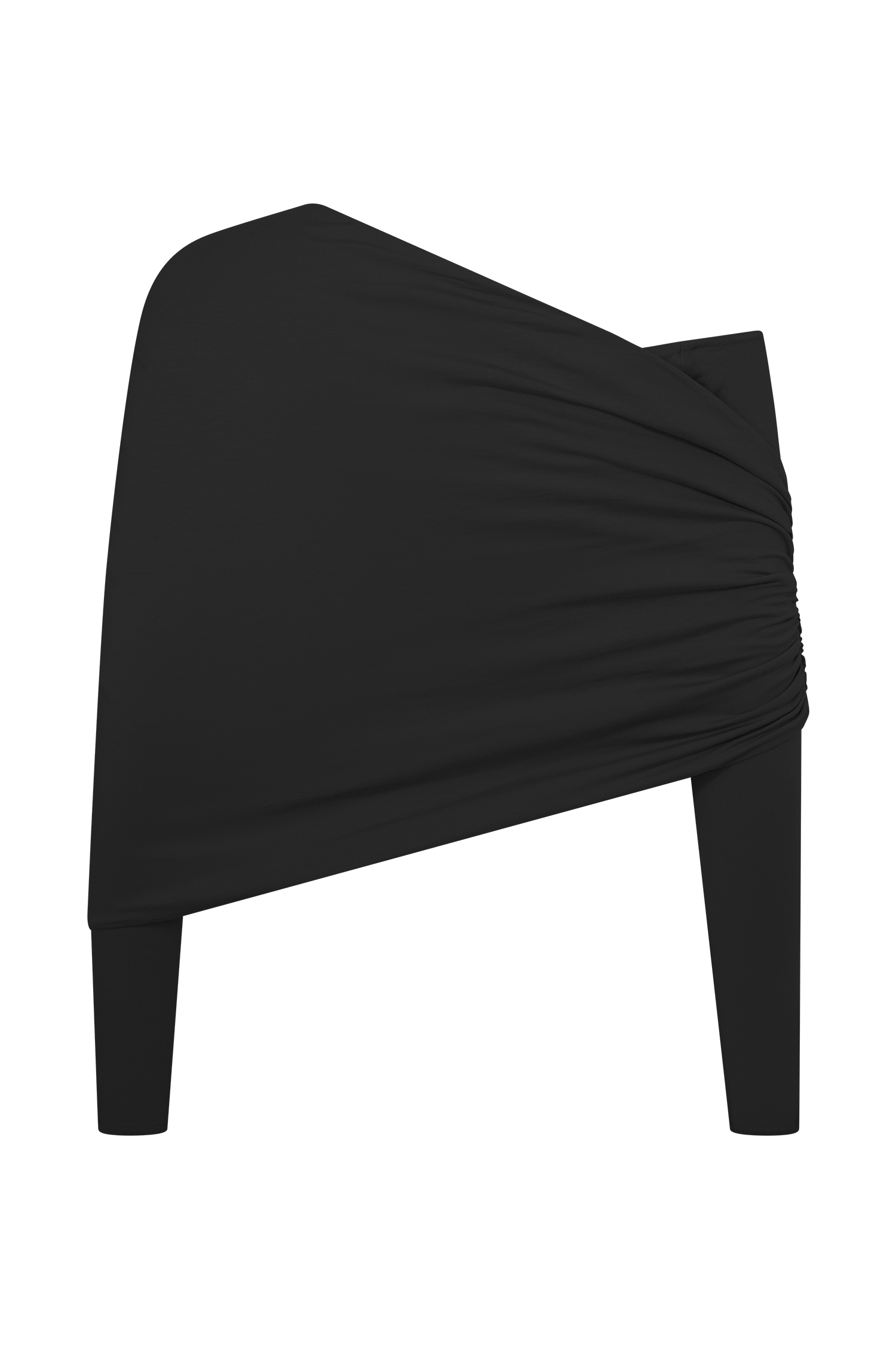 Corinna Modal One Shoulder Top - Black #7