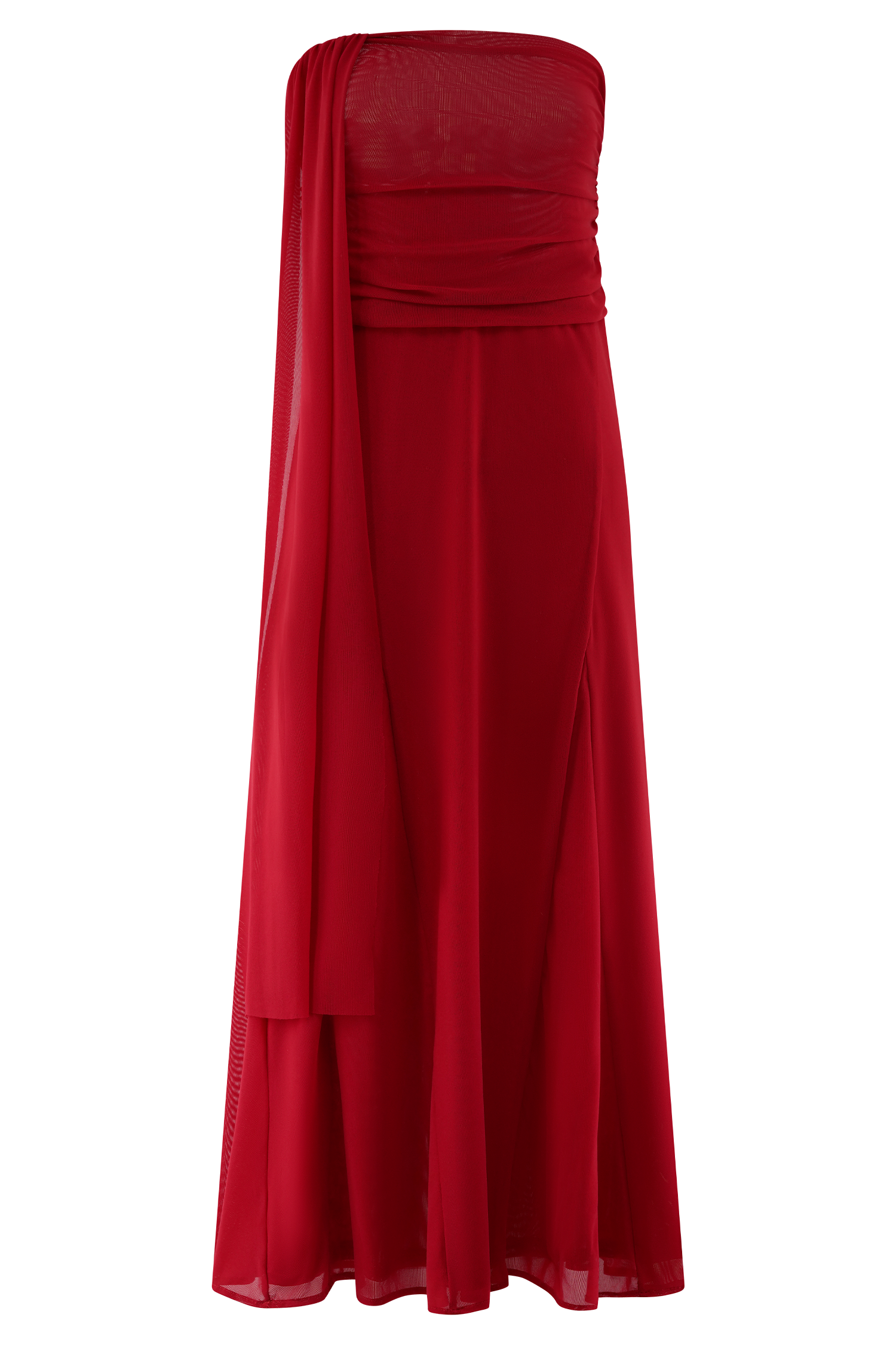 Arna Mesh Maxi Skirt - Ruby #10