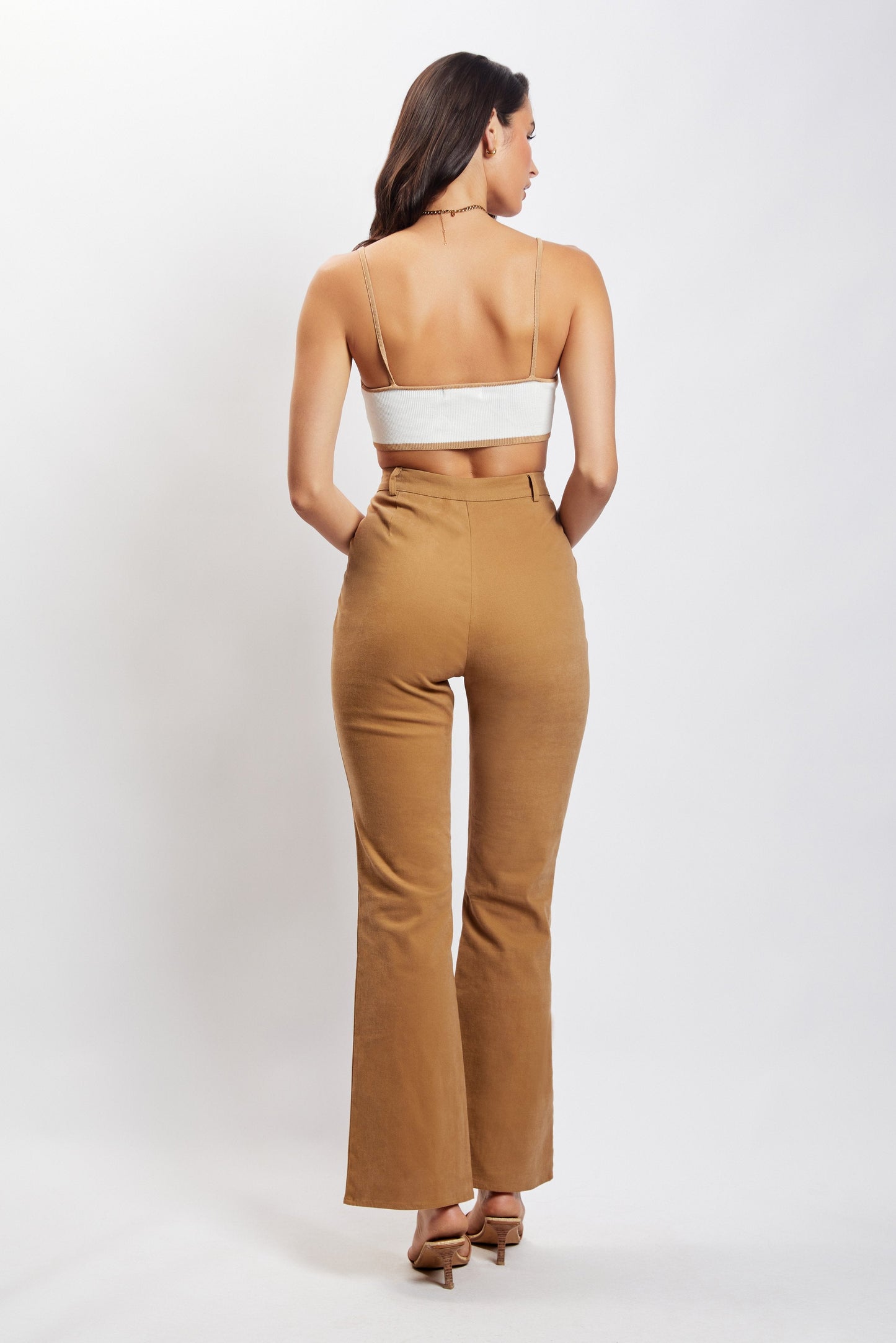 Cindy Flare Pants - Camel