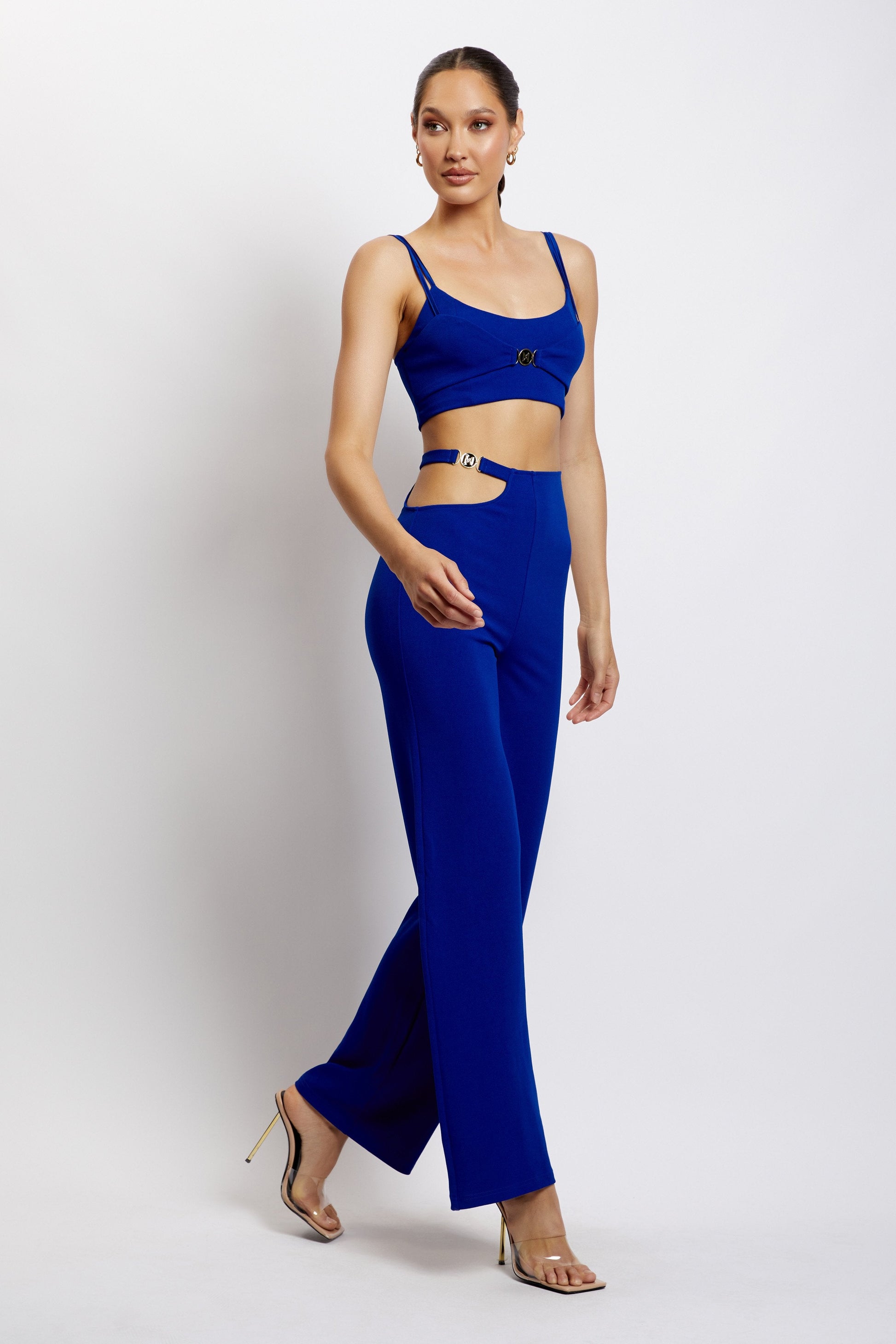 Blythe Double Strap Crop Top - Cobalt Blue #5