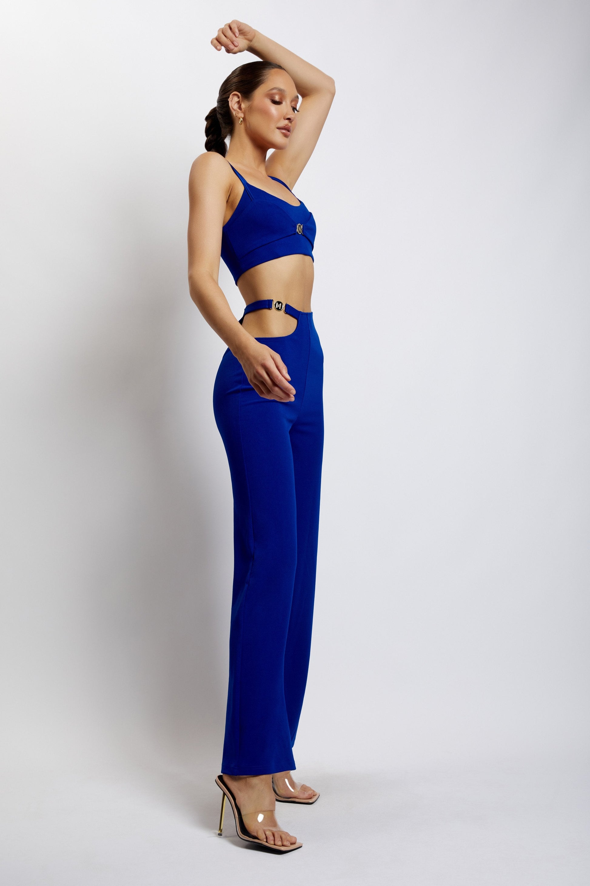 Blythe Double Strap Crop Top - Cobalt Blue #6
