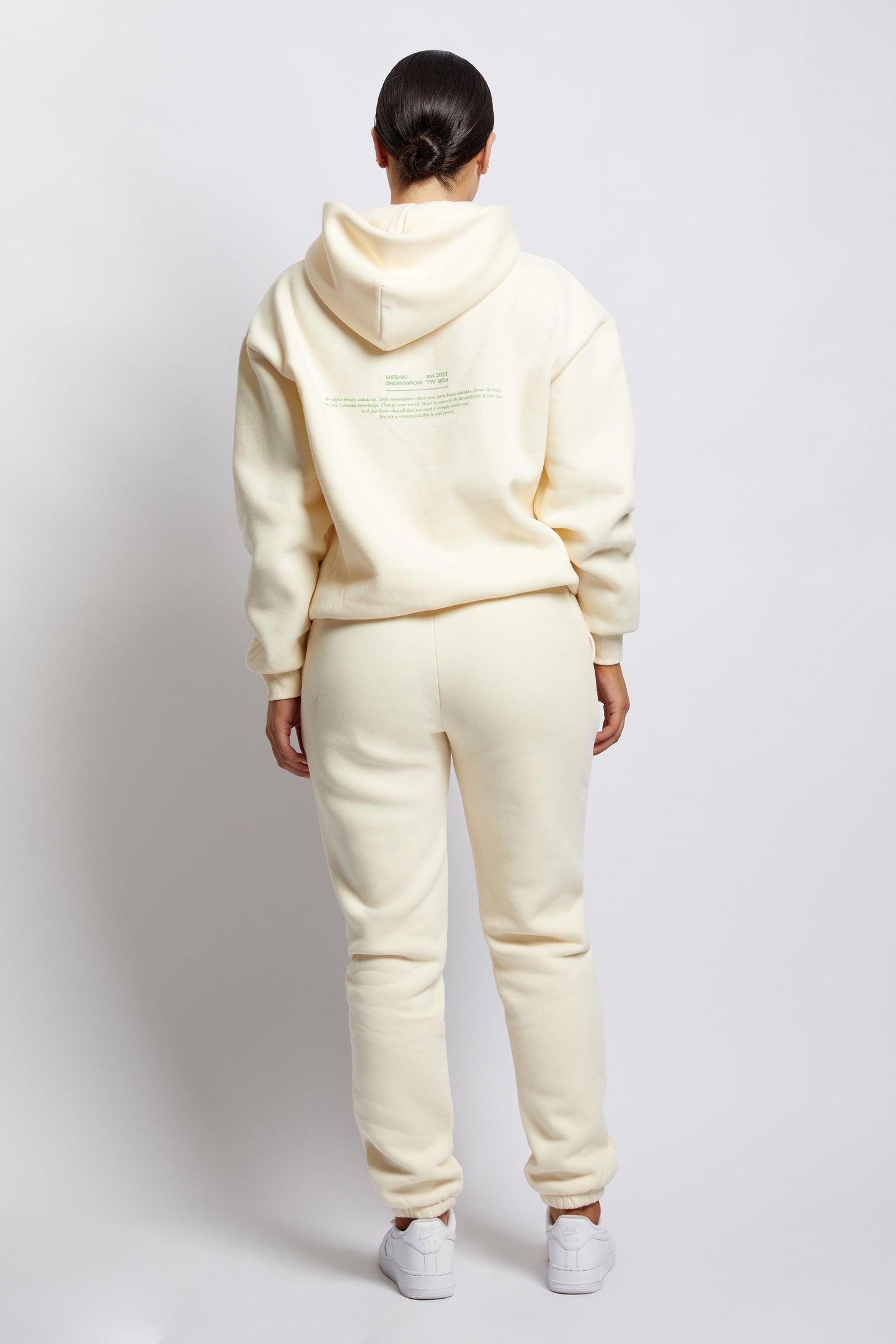 Camille Oversized Fleeceback Jogger - Marshmallow