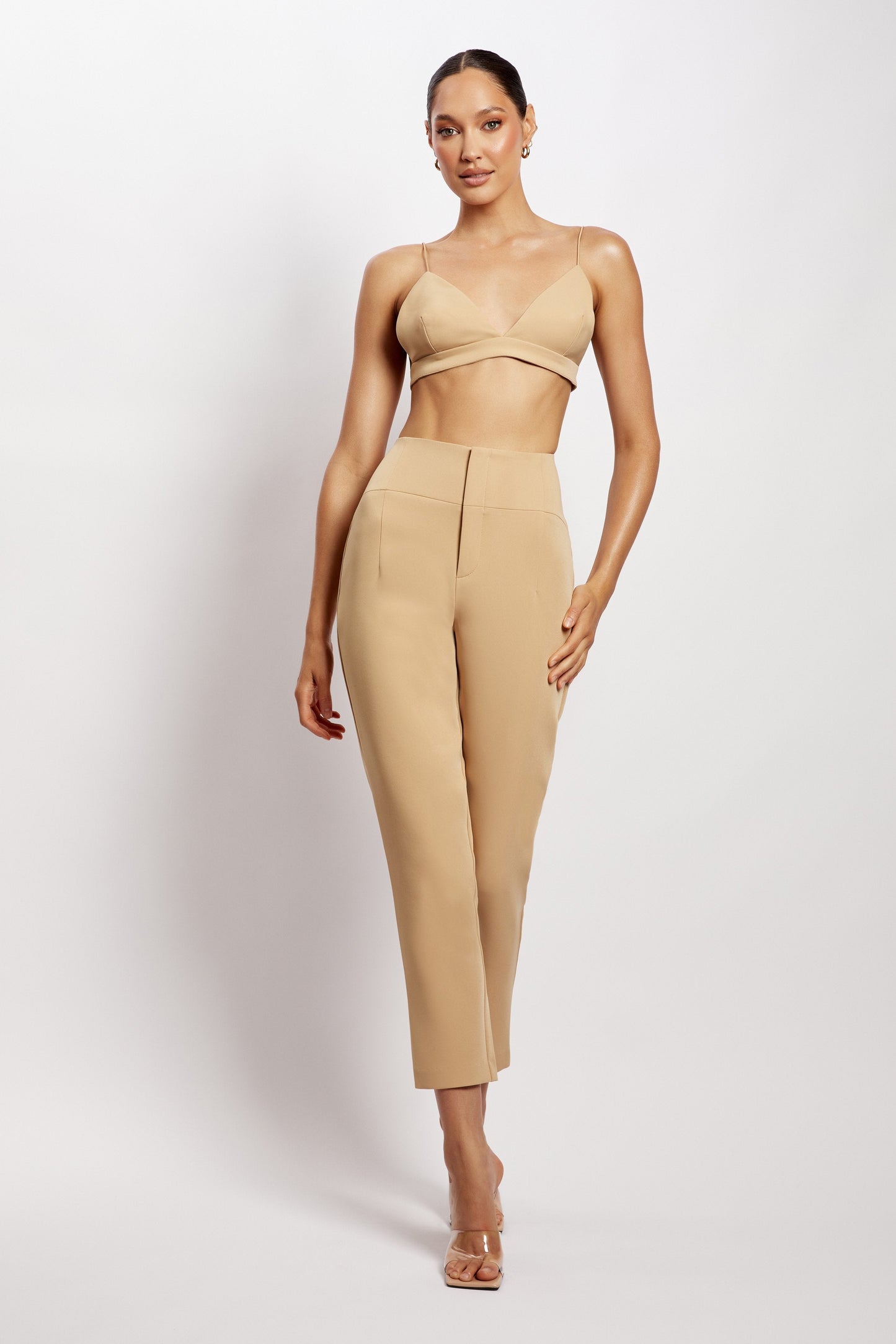 Cynthia Triangle Bralette - Camel