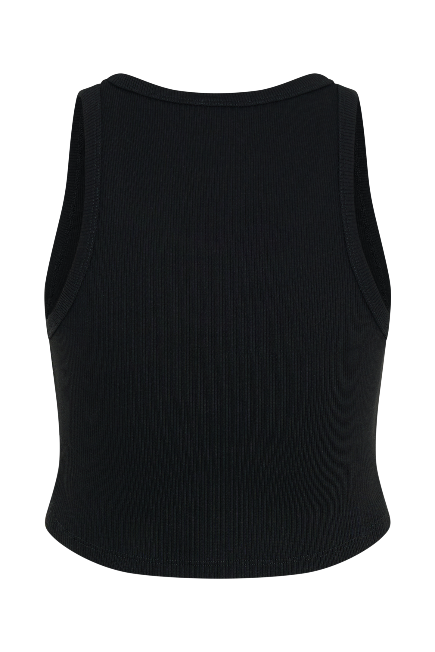 Morgana Ribbed Tank Top - Black