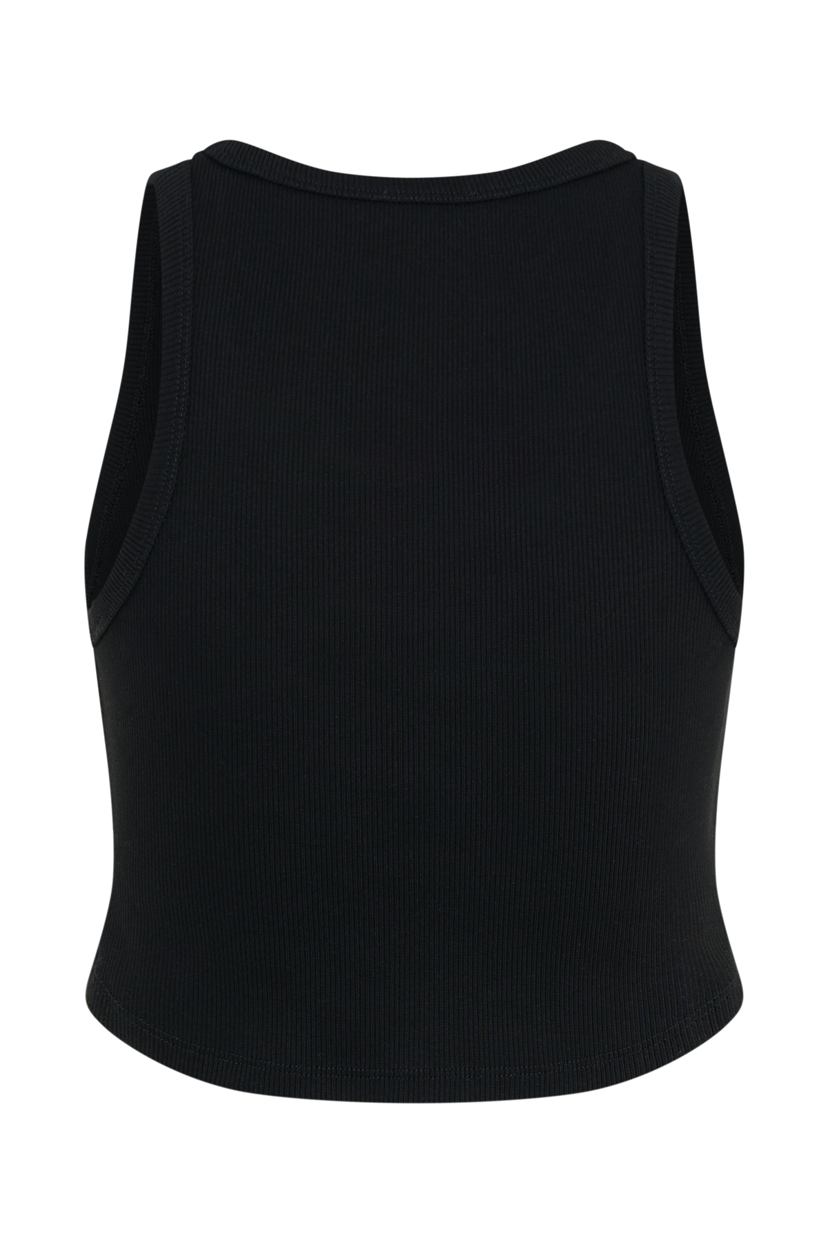 Morgana Ribbed Tank Top - Black