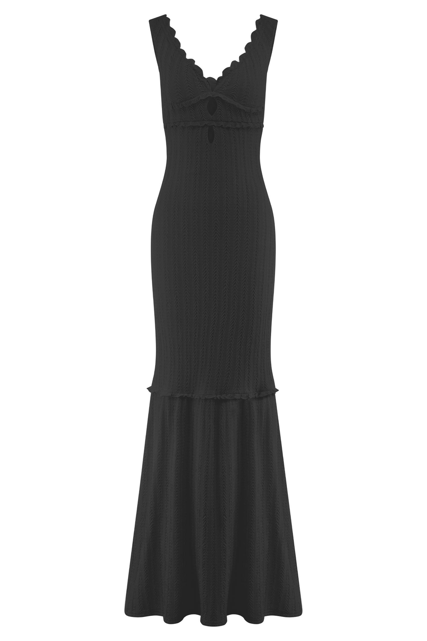 Natalie Off Shoulder Maxi Dress - Black #7