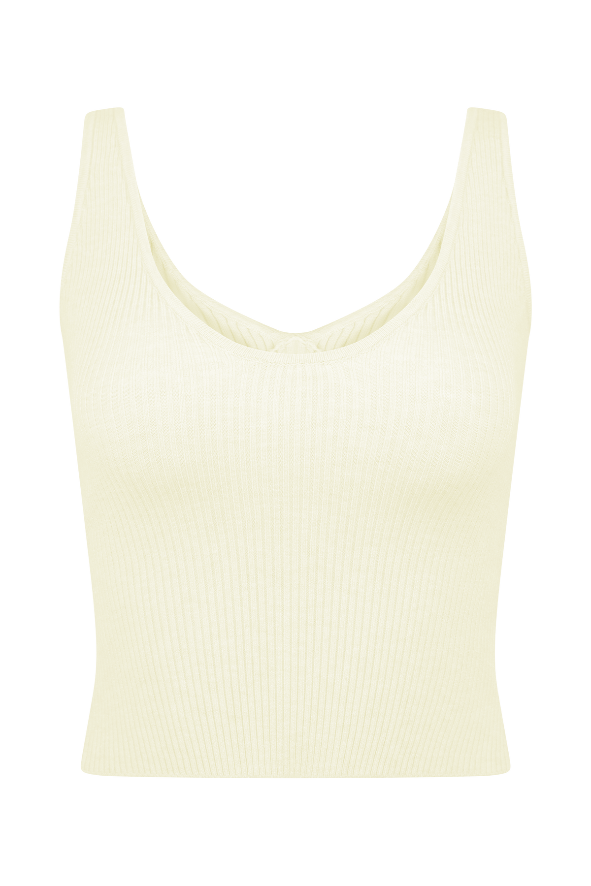 Natalya Ribbed Knit Cami Top - Ivory #8