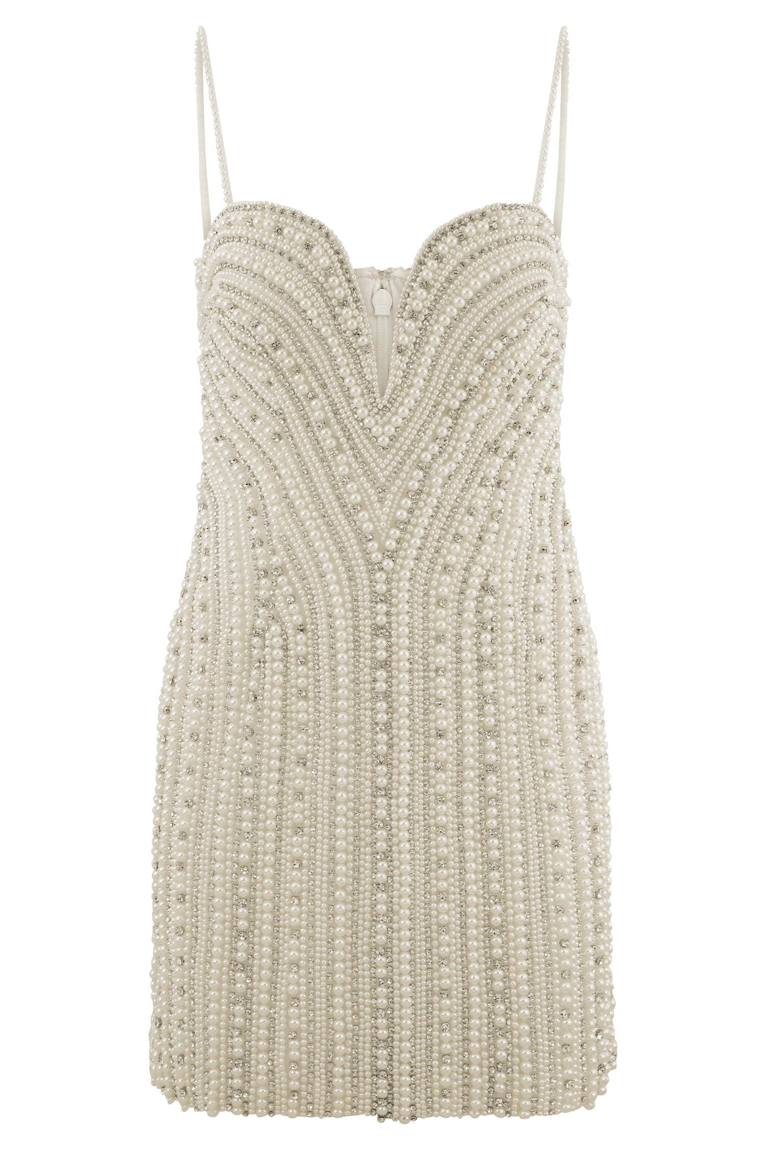 Naveena Embellished Mini Dress - Silver #13