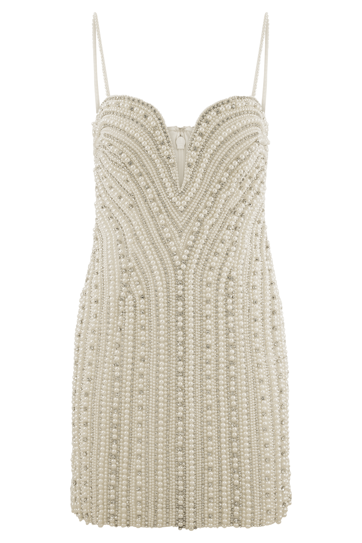 Naveena Embellished Mini Dress - Silver #13