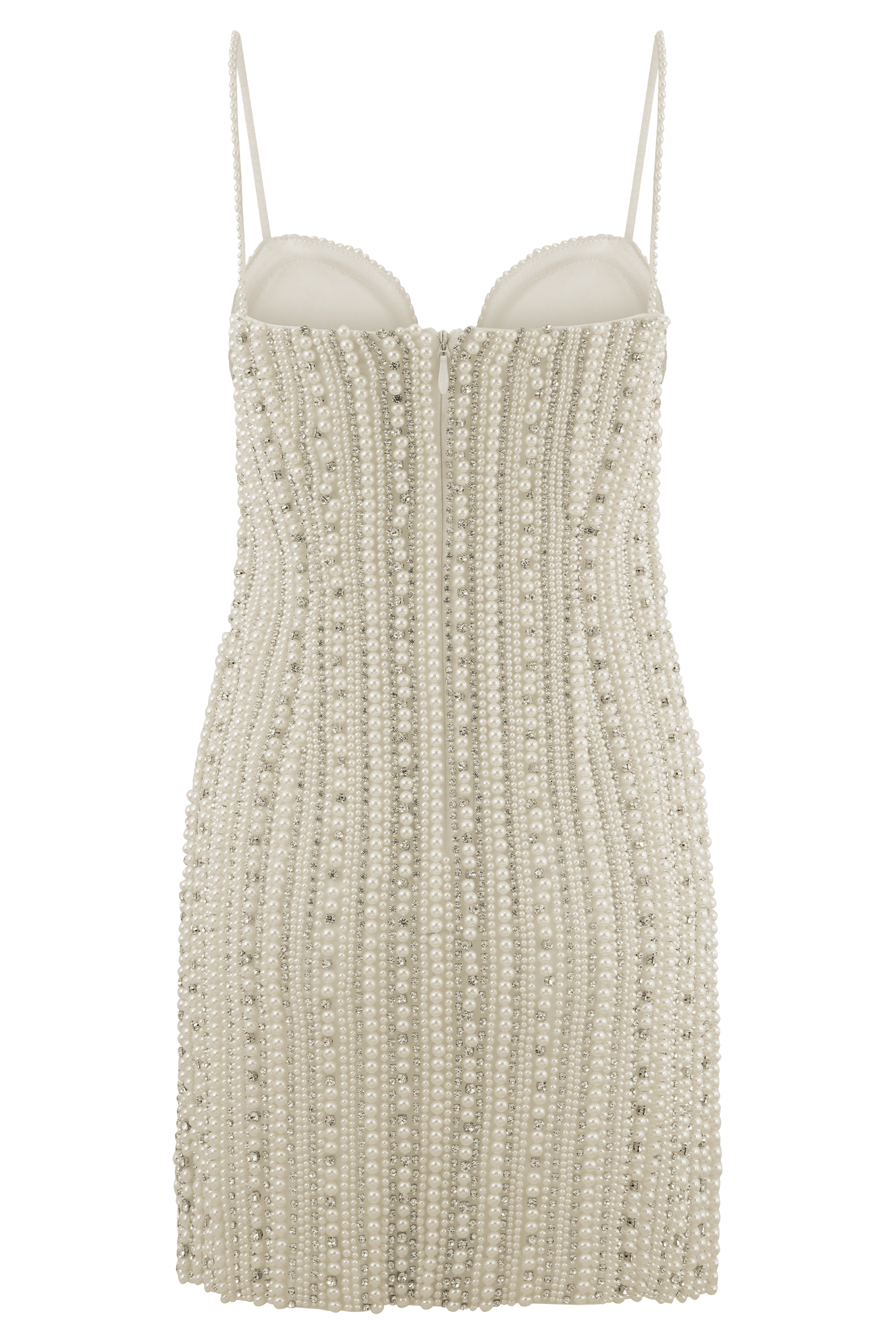 Naveena Embellished Mini Dress - Silver #12