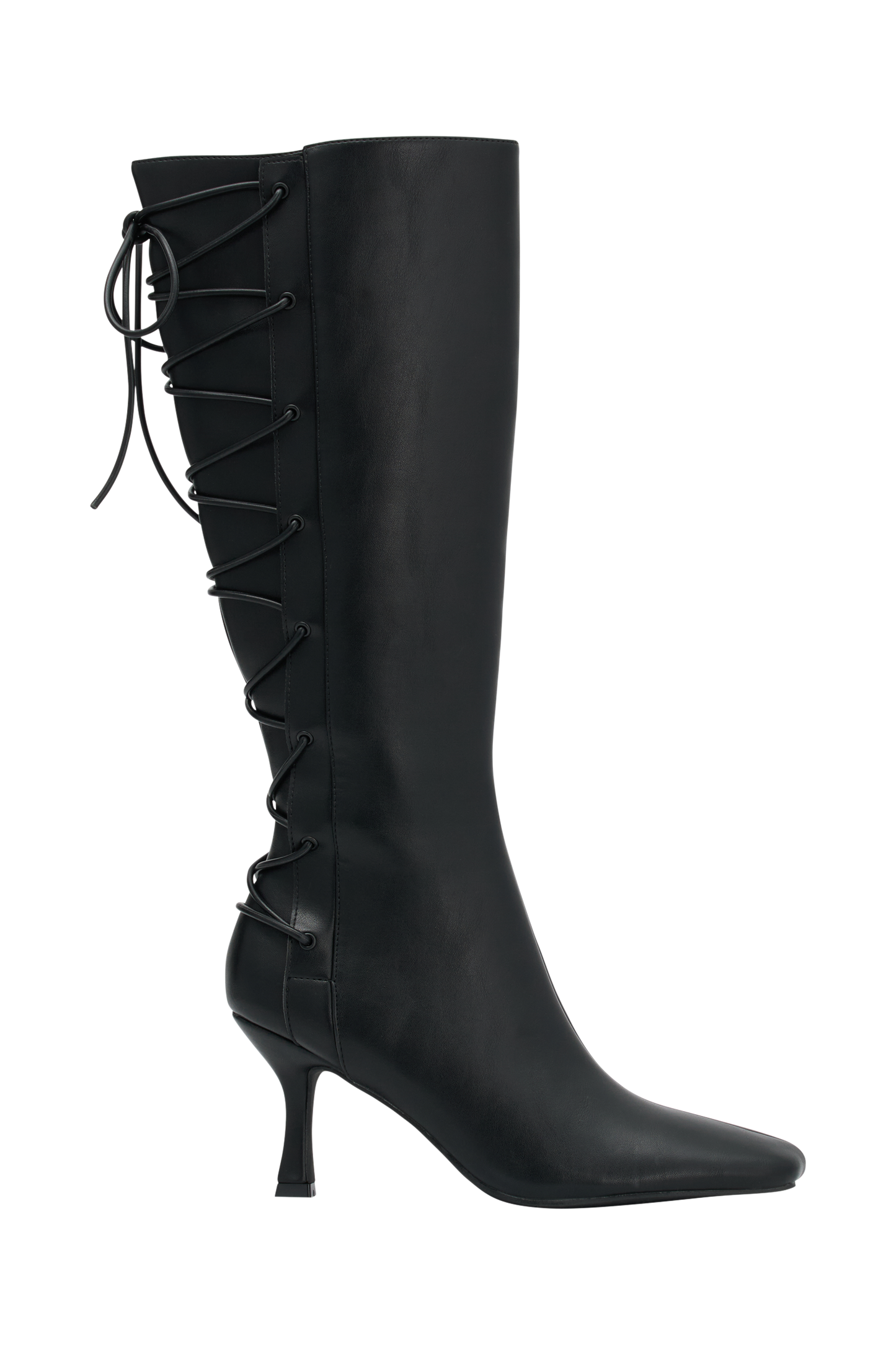 Nevaeh Lace Up Boots - Black