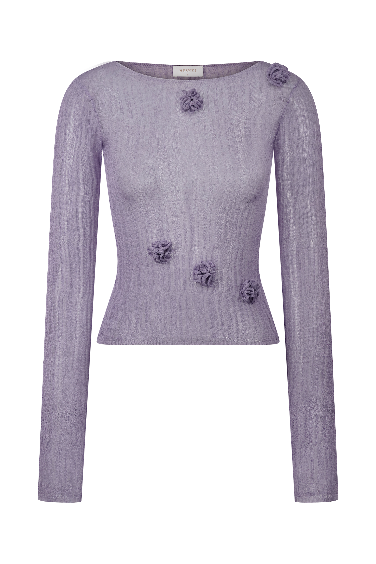 Orianna Orchid Long Sleeve Knit Top - Orchid #7