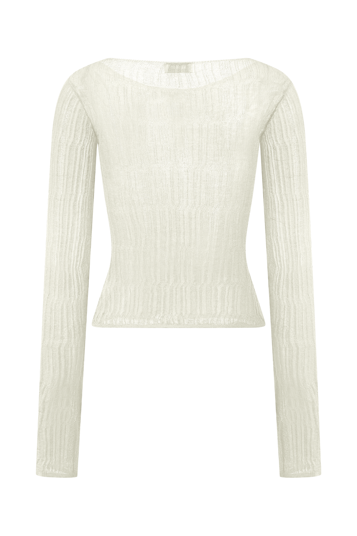 Orianna Orchid Long Sleeve Knit Top - Ivory #10