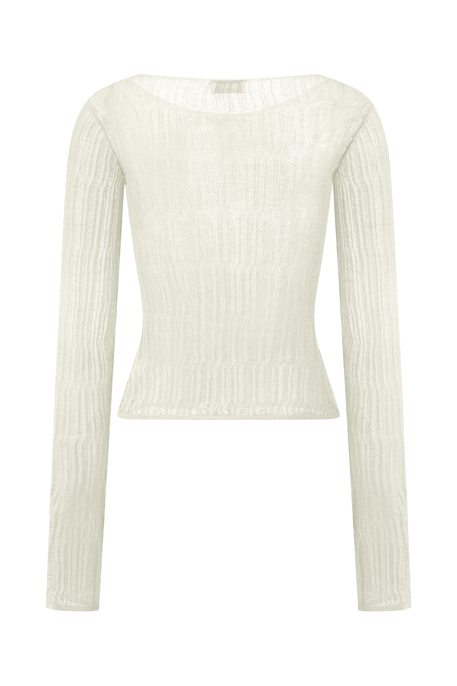 Orianna Orchid Long Sleeve Knit Top - Ivory #10
