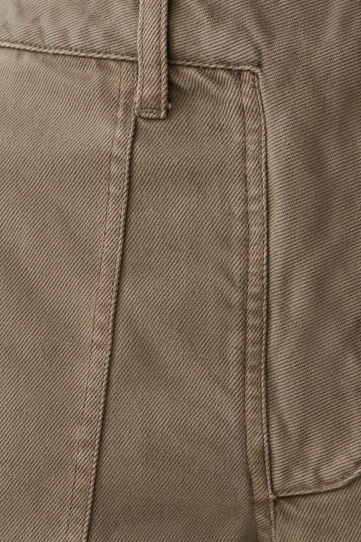 Shanice Twill Denim Cargo Pants - Washed Olive #5