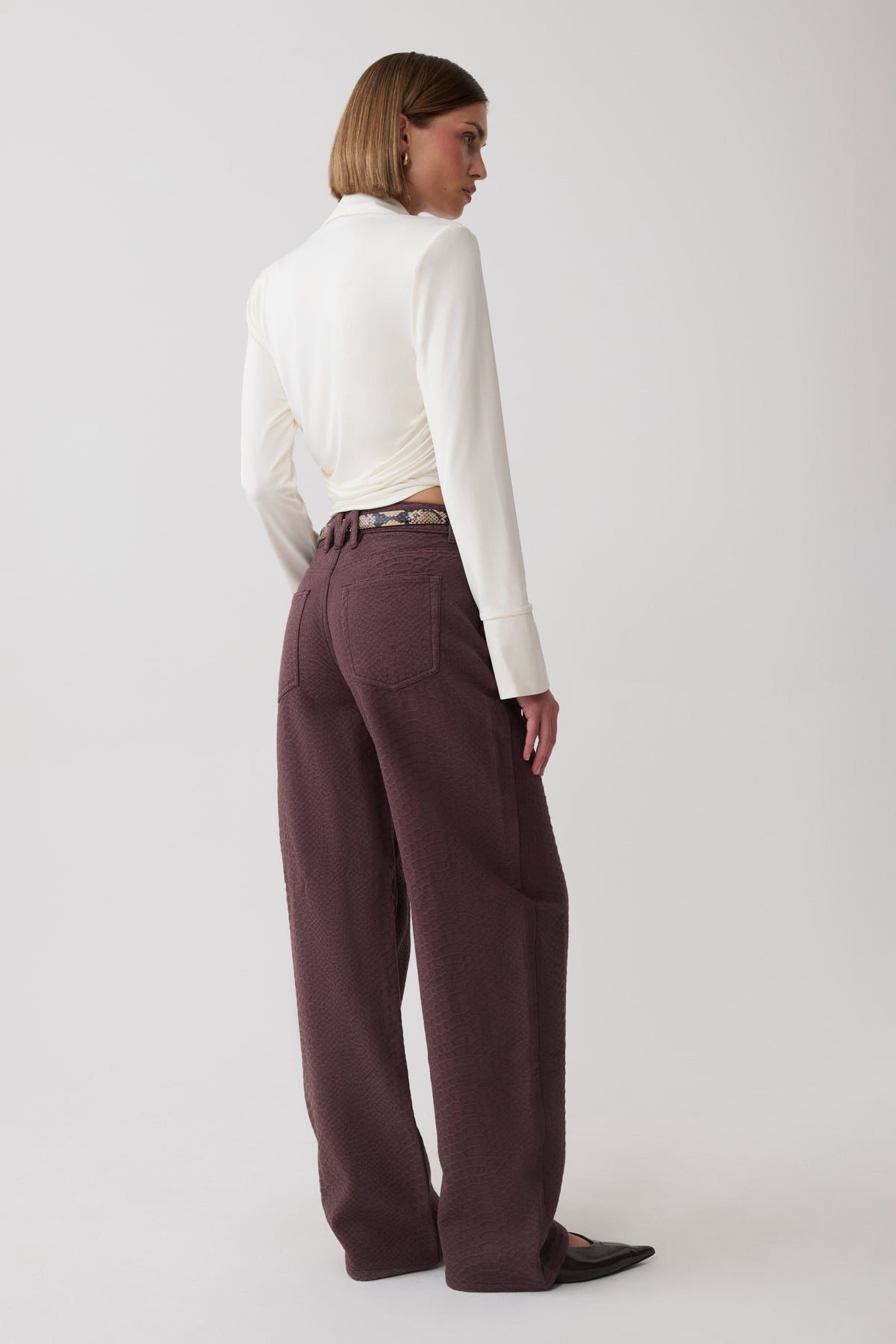 Bronte Straight Leg Denim Jeans - Chocolate Snake #2