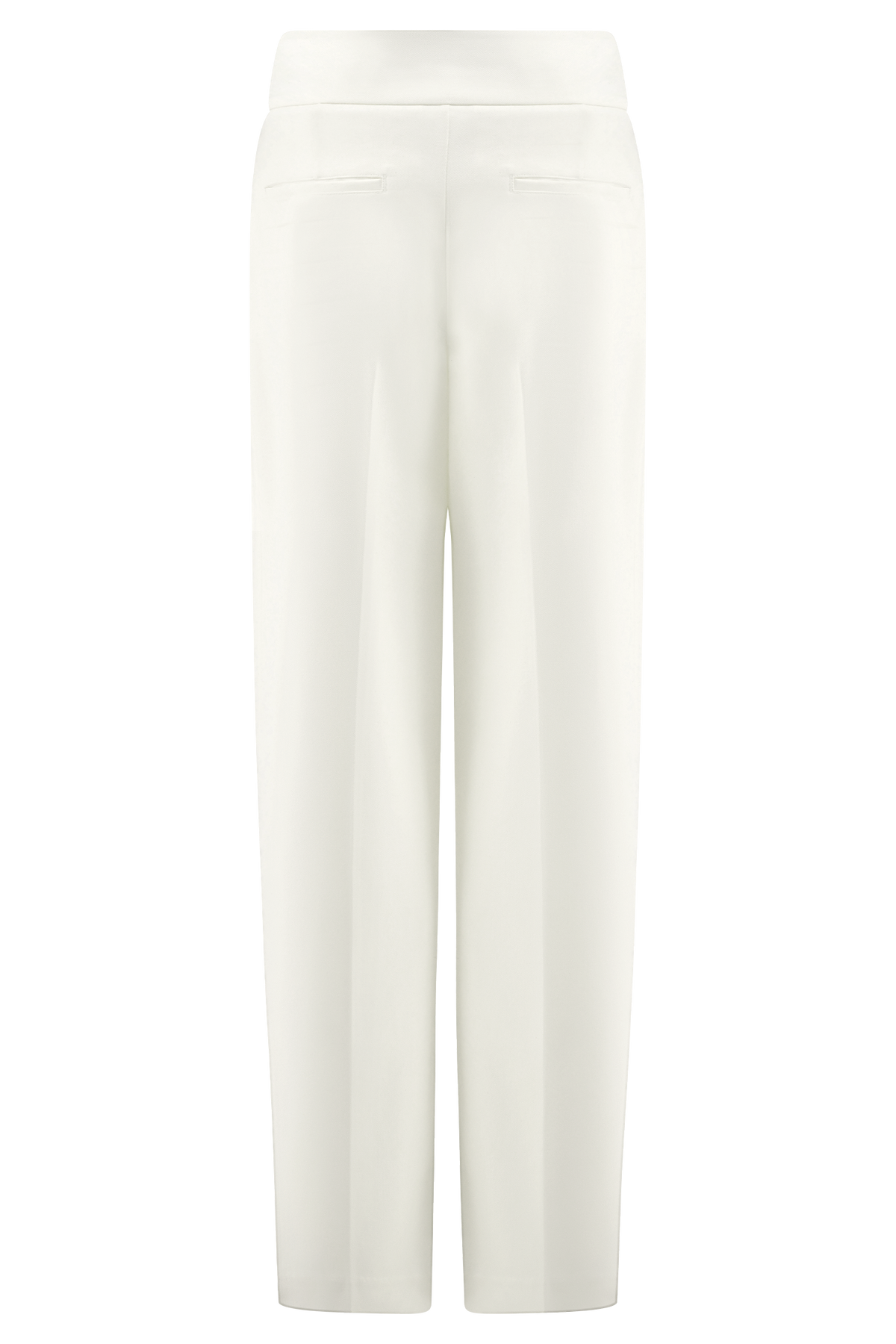 Penelope Pleated High Waisted Pants - Ivory