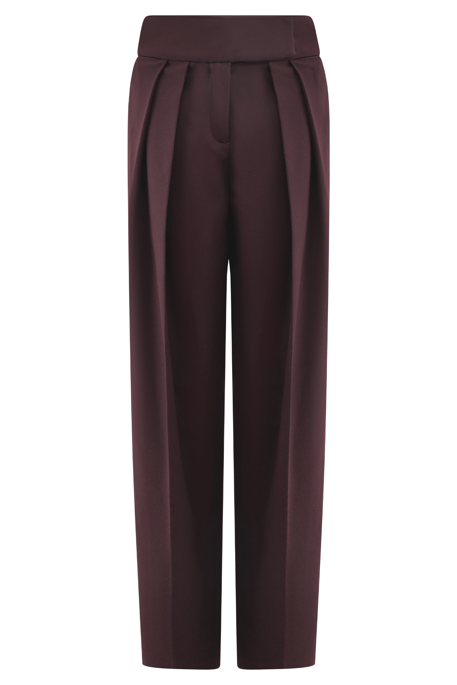 Penelope Pleated High Waisted Pants - Chocolate #10