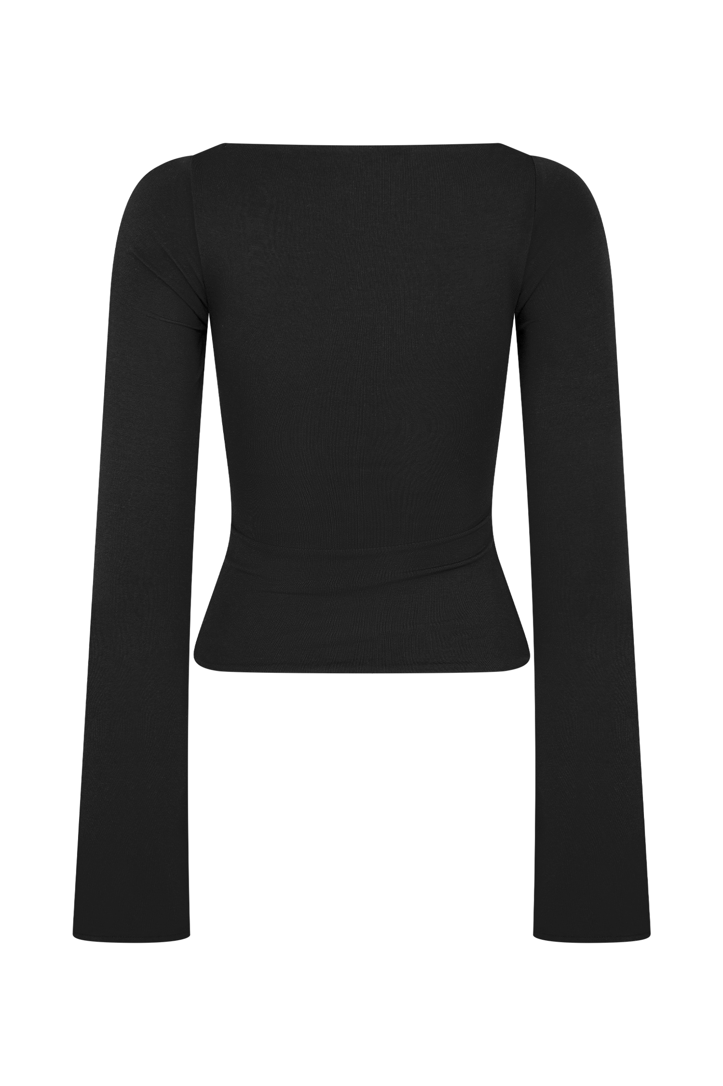 Preston Modal Long Sleeve Top - Black