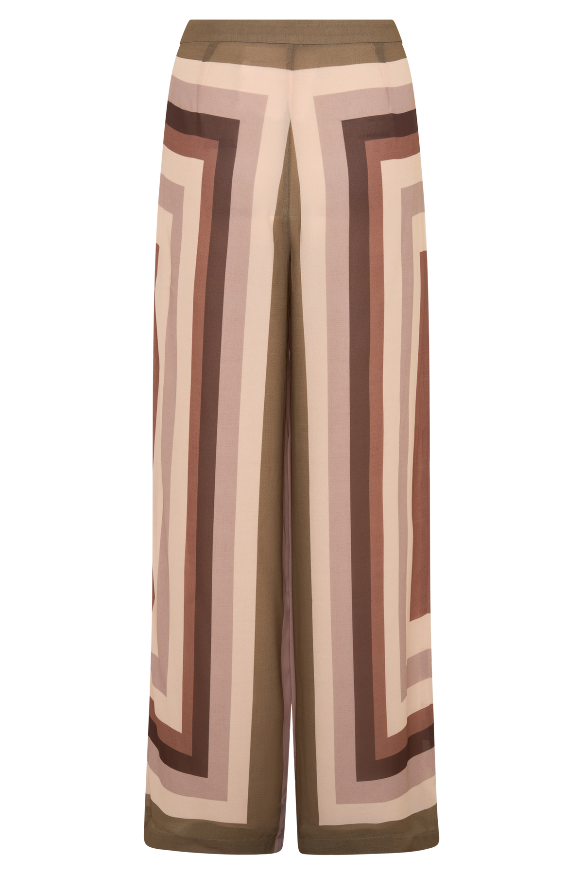 Rachel Chiffon Straight Leg Pants - Multi Stripe #9