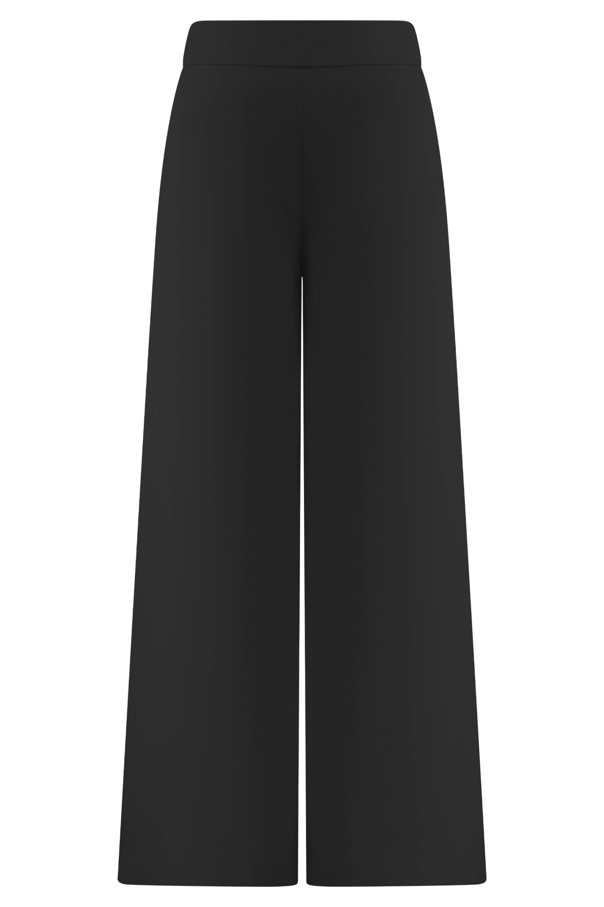 Raya Mid Rise Wide Leg Linen Pant - Black #7
