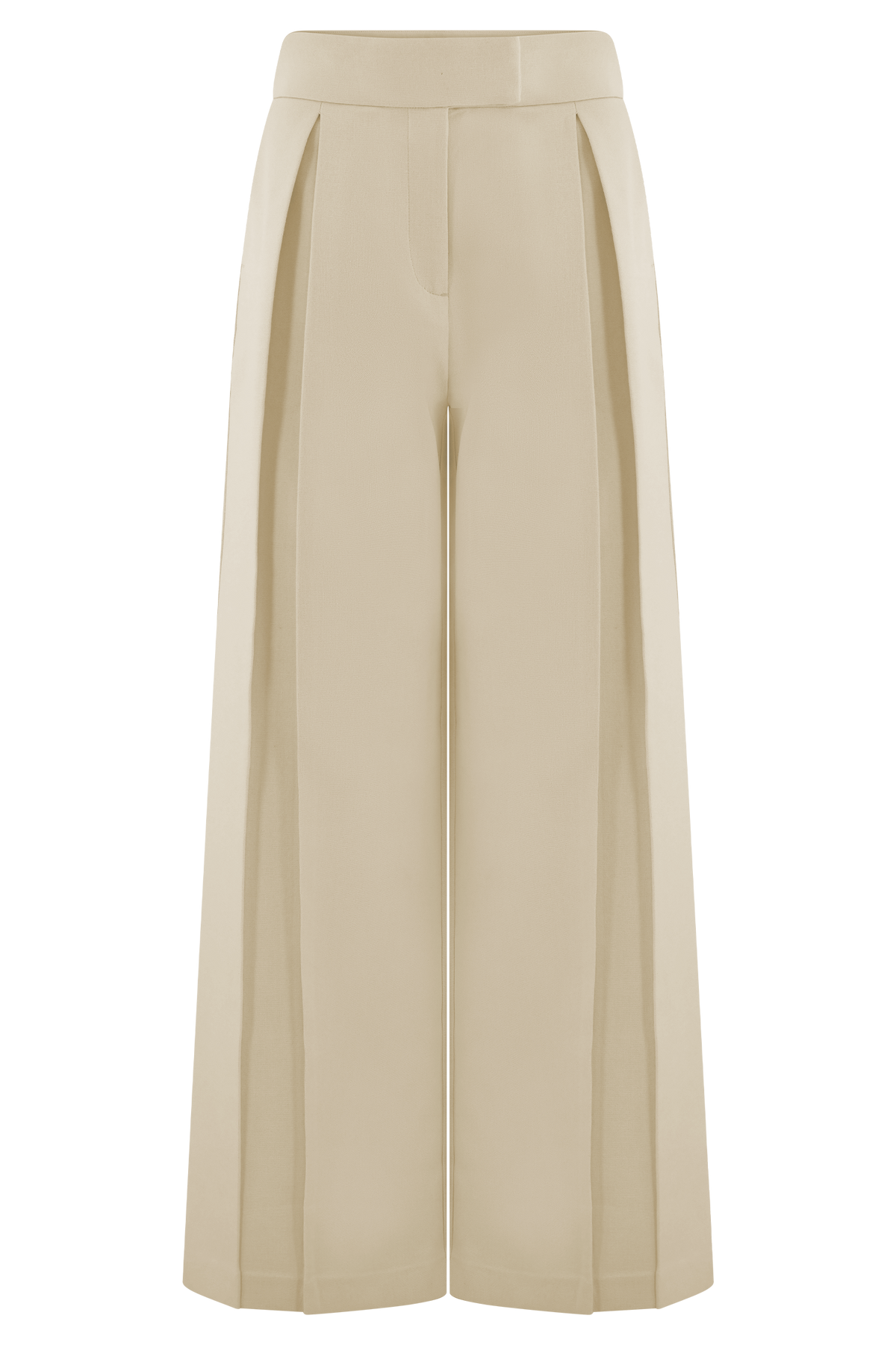 Raya Mid Rise Wide Leg Linen Pant - Natural Beige #9