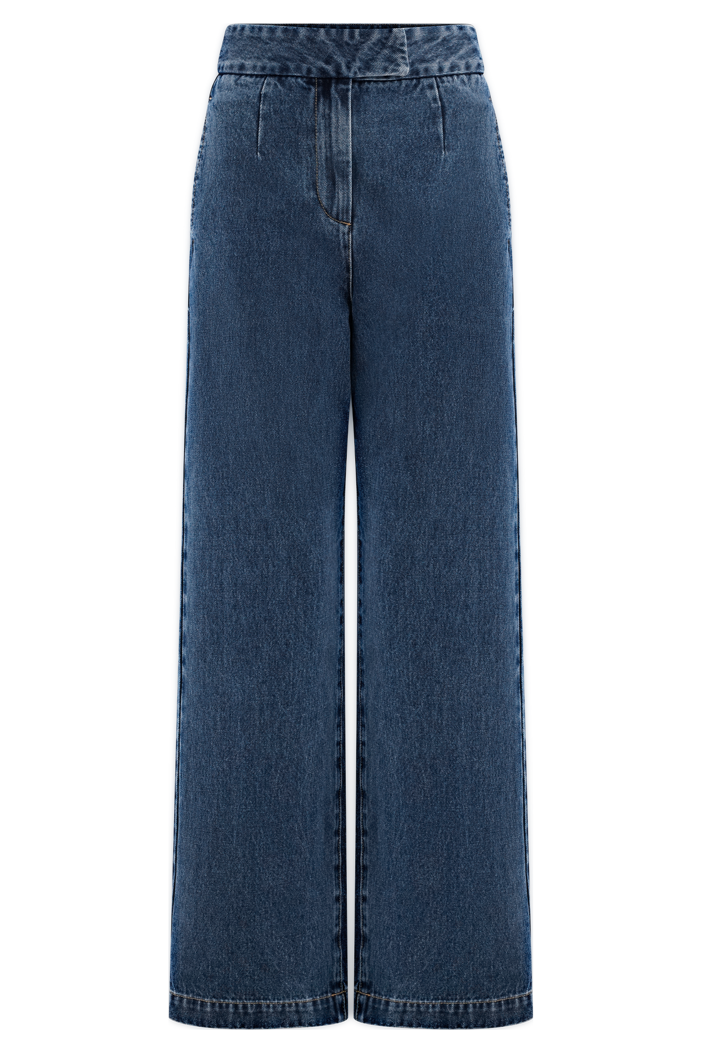 Rayne Wide Leg Denim Jeans - 90'S Blue