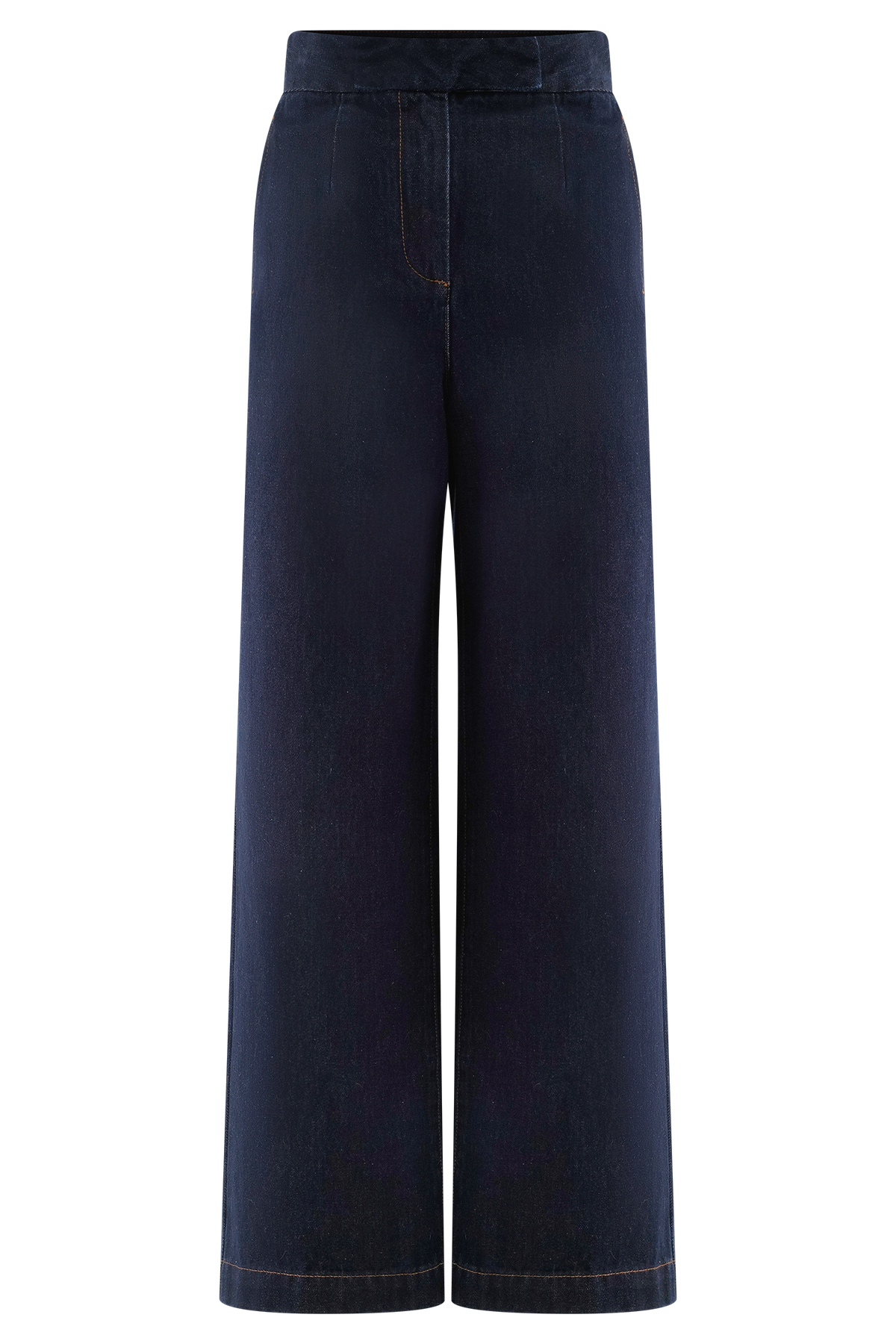 Rayne Wide Leg Denim Jeans - Indigo Blue #5