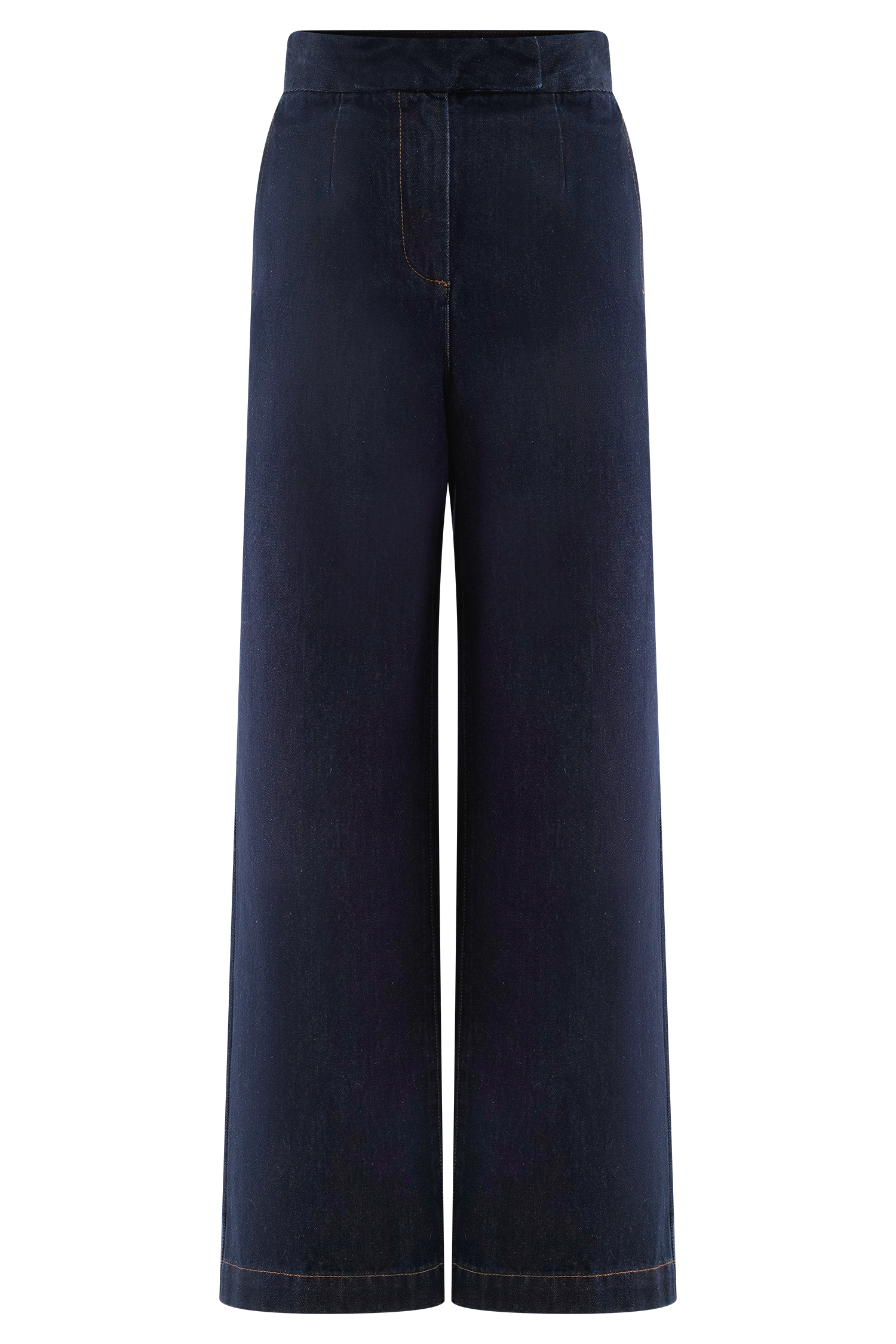 Rayne Wide Leg Denim Jeans - Indigo Blue #5