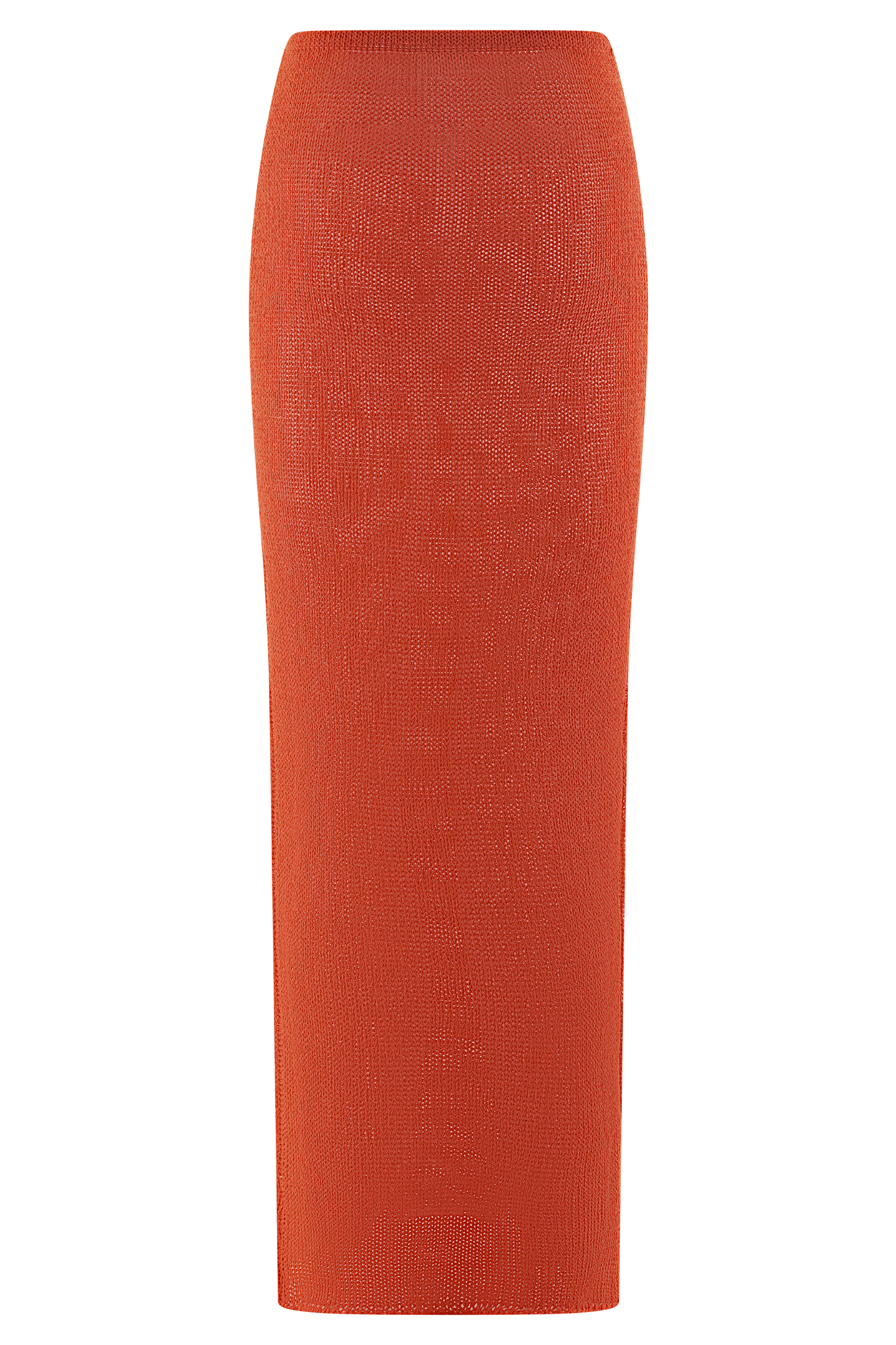 Reagan Knit Maxi Skirt - Orange #9