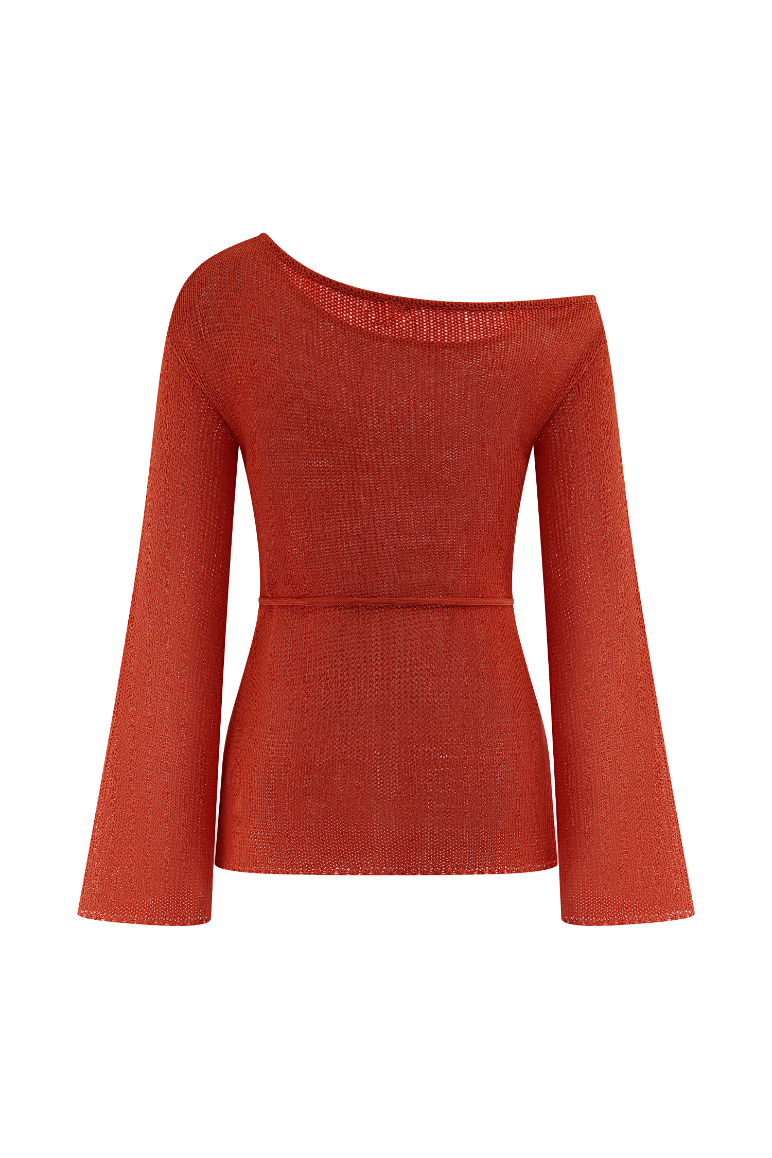 Reagan Off Shoulder Knit Top - Orange #9