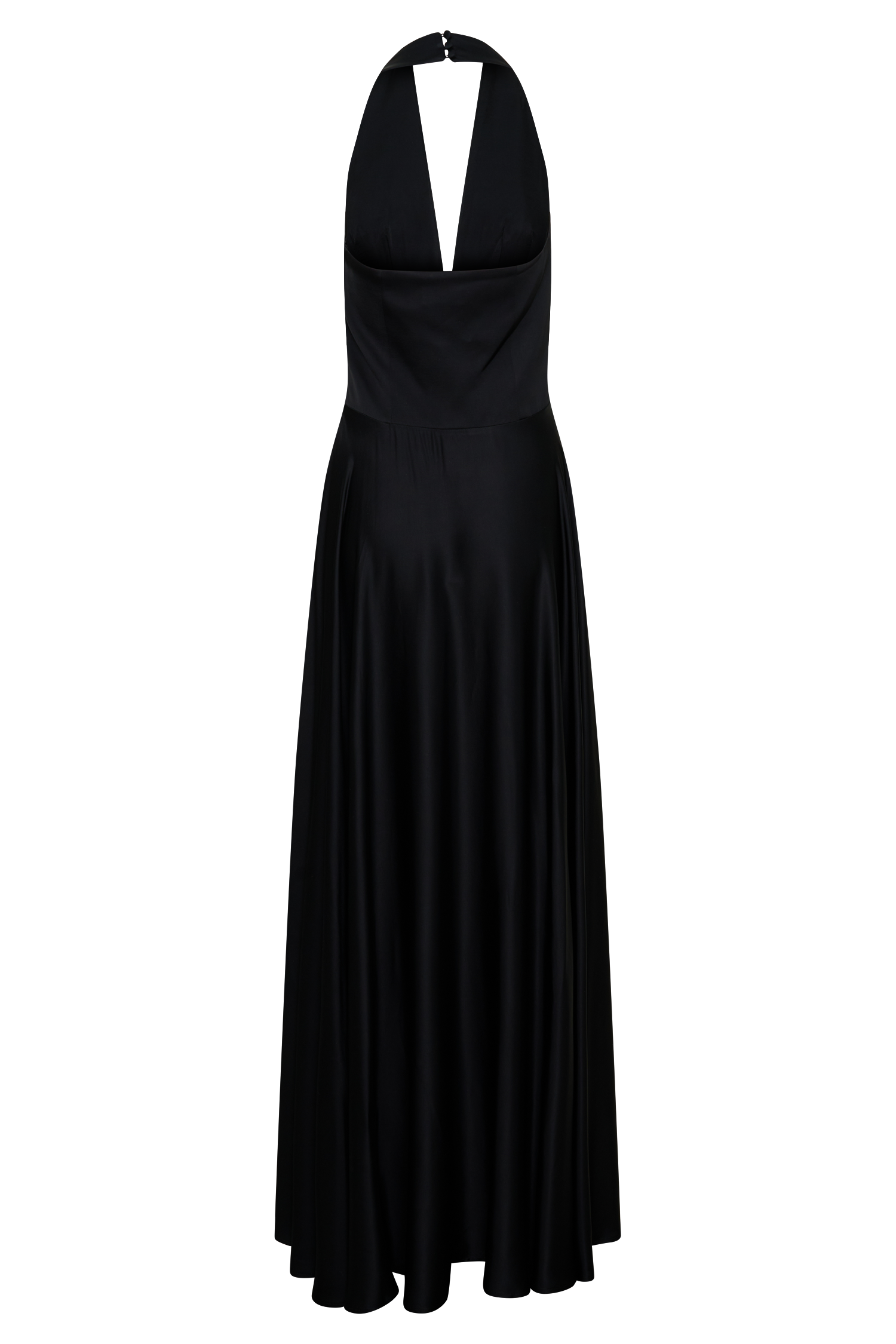 Rebecca Halter Buttoned Maxi Dress - Black #8