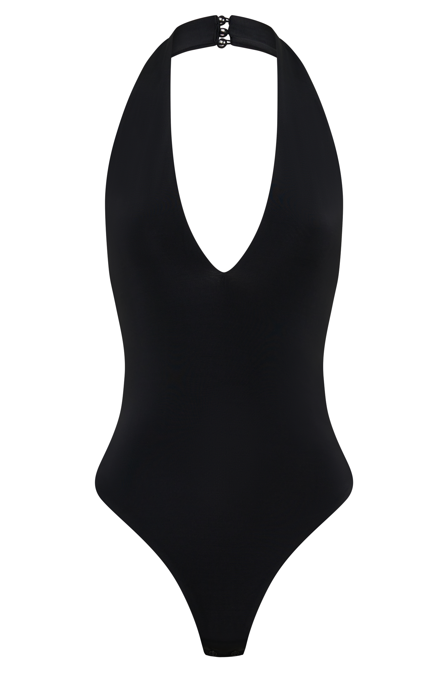 Rebekah Slinky Halter Bodysuit - Black #9