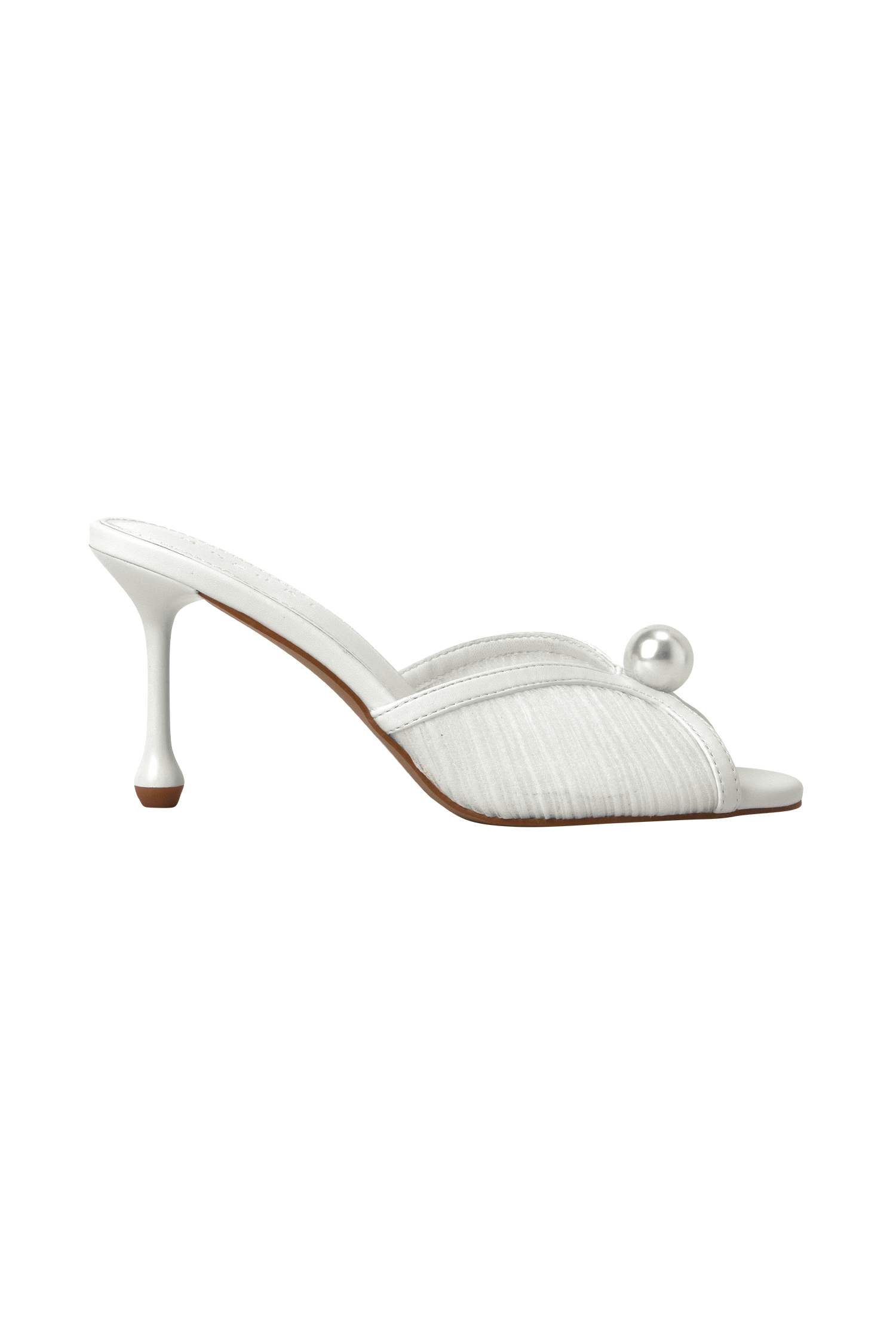 Reena Pearl Mesh Mule - Ivory #9