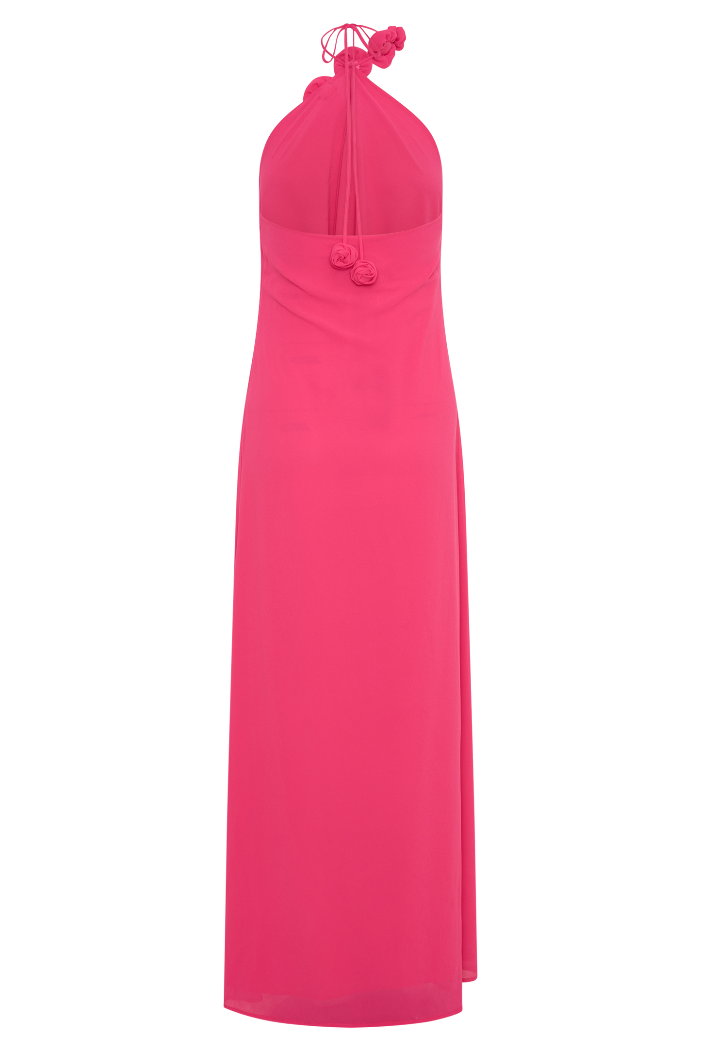 Rosalia Cowl Neck Maxi Dress - Raspberry